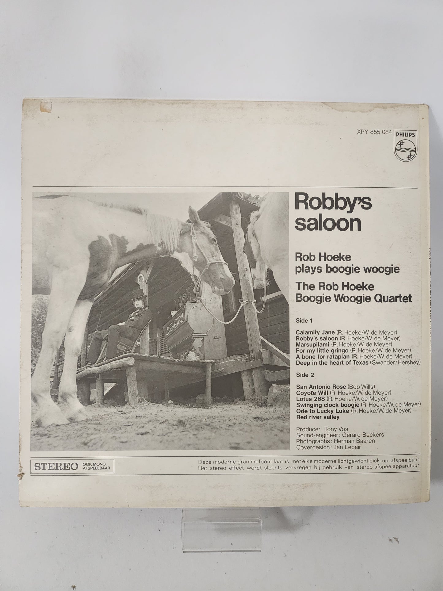 Robby's Saloon: the Rob Hoeke Boogie Woogie Quartet LP Vinyl