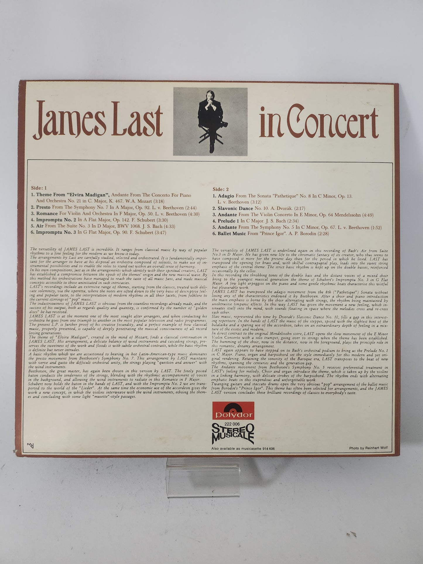 In Concert: James Last LP Vinyl