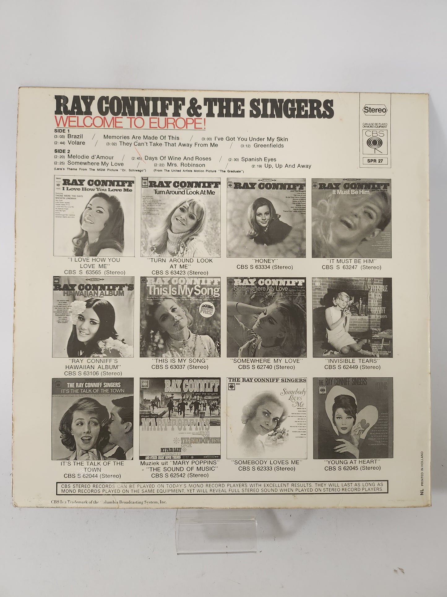 Wellcome to Europe: Ray Conniff LP Vinyl