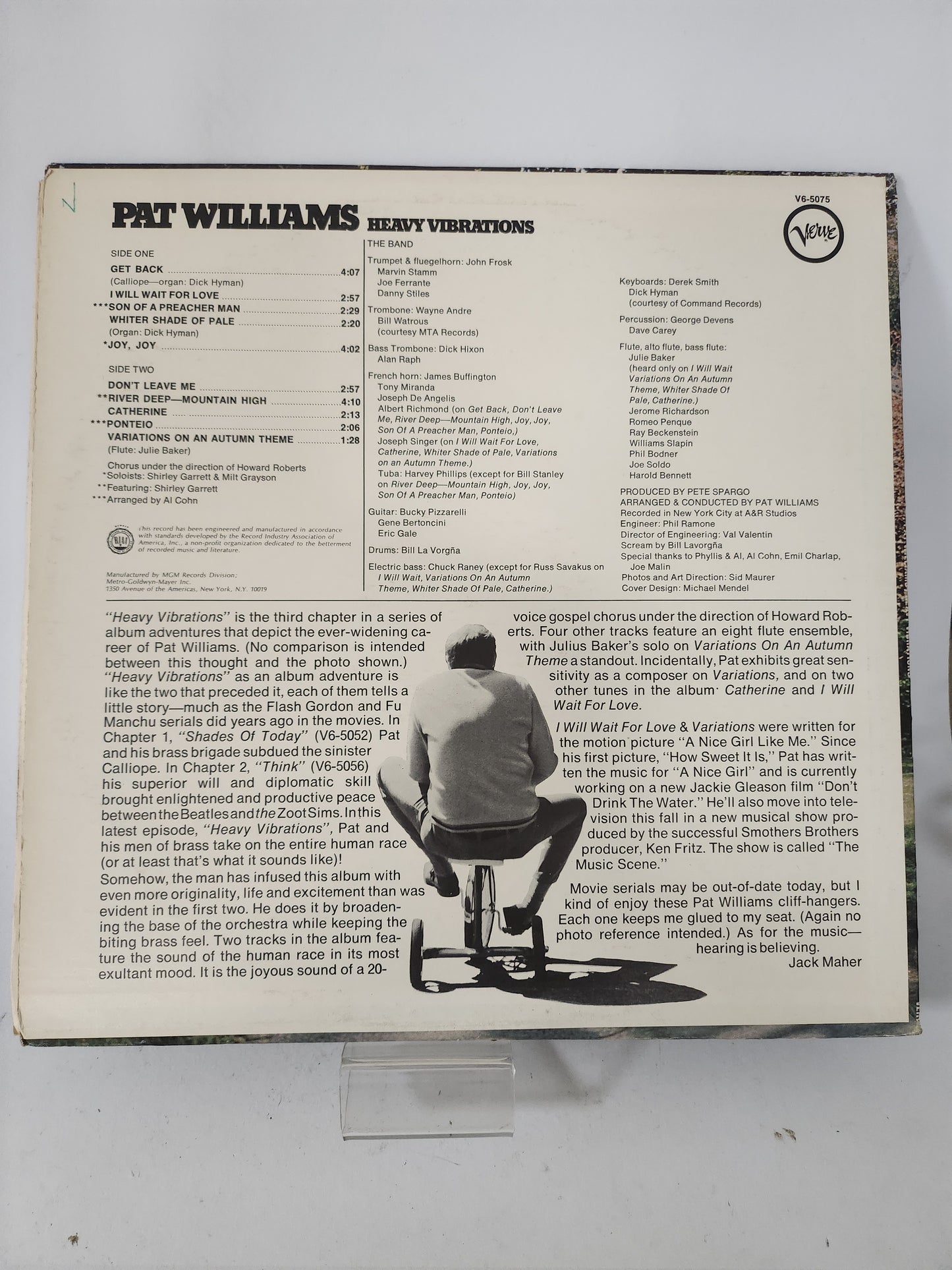 Heavy Vibrations: Pat Williams LP Vinyl