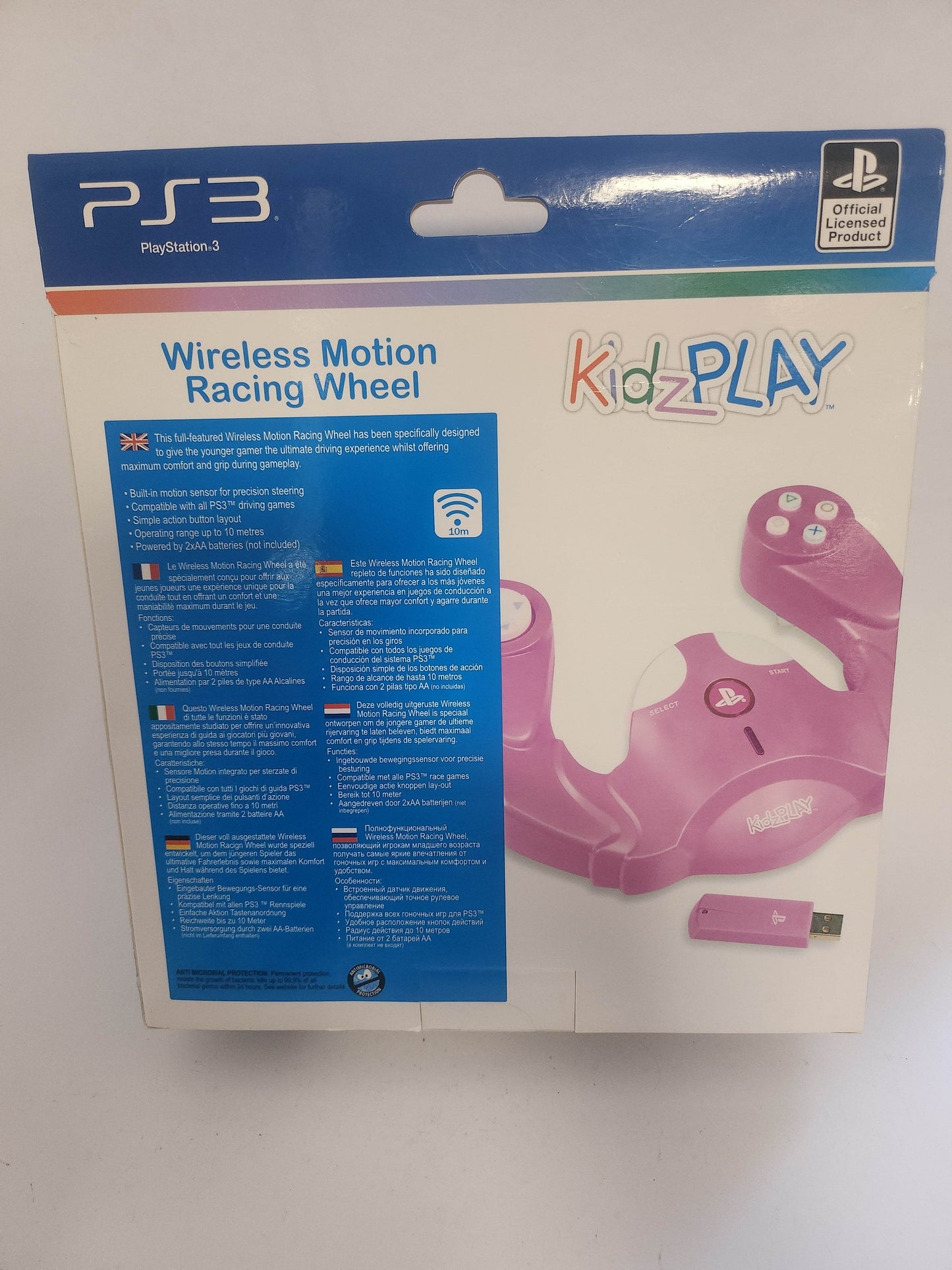 KidzPlay Wireless Motion Racing Wheel PS3 - Feniks Gameshop