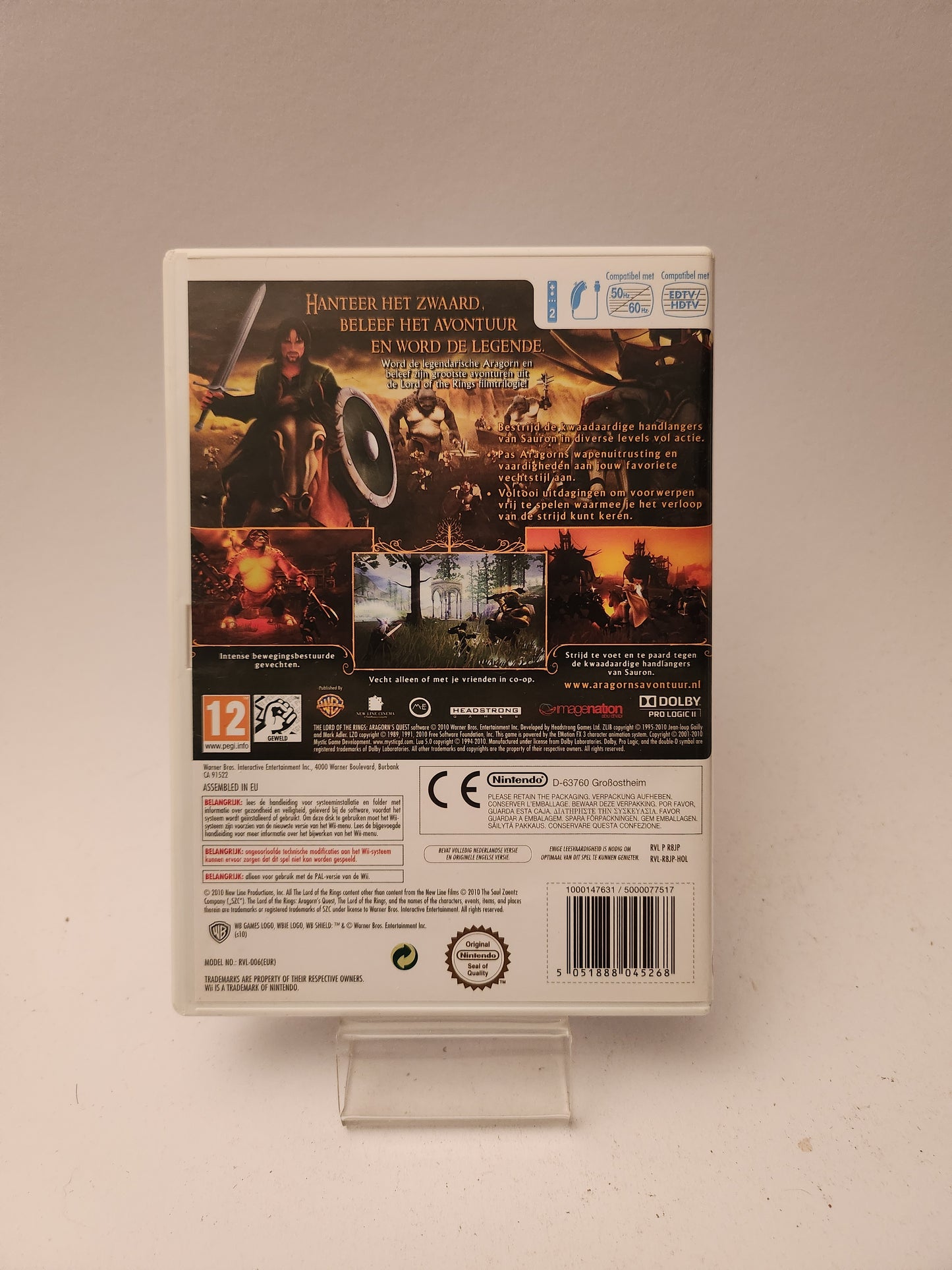 Lord of the Rings Aragorn's Quest (No Book) Nintendo Wii