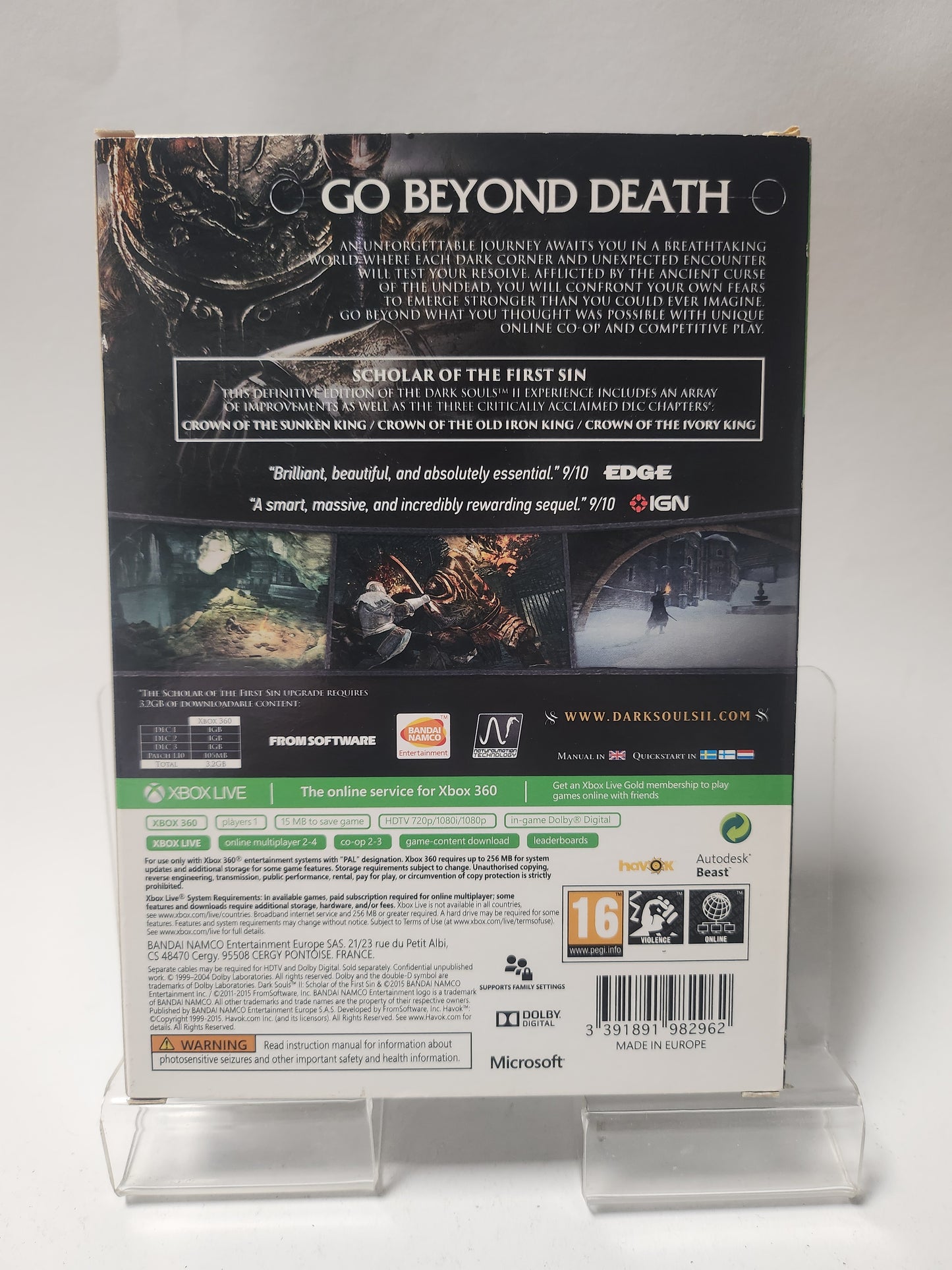 Dark Souls II Scholar of the First Sin Xbox 360