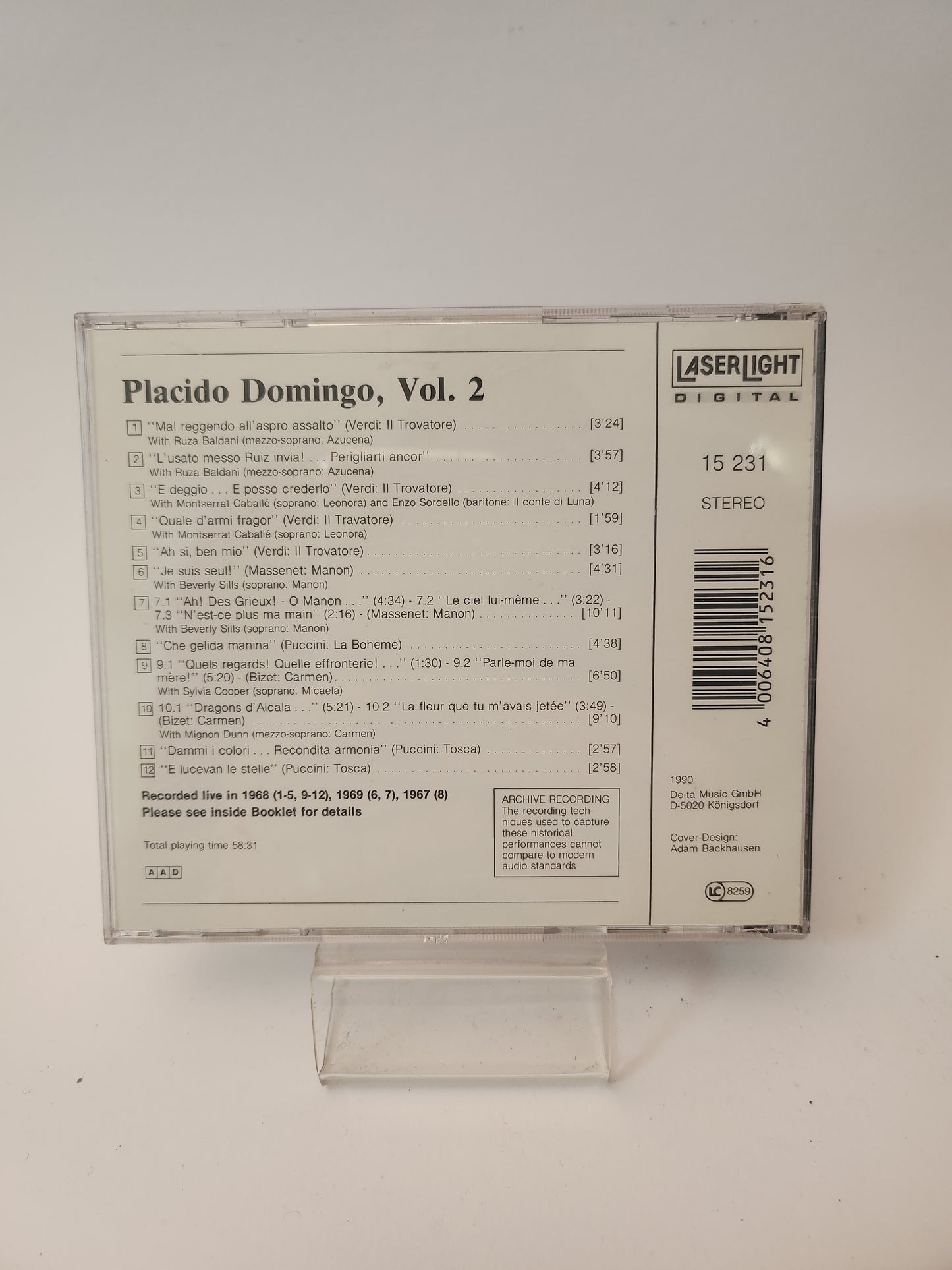 Placido Domingo Volume 2 CD