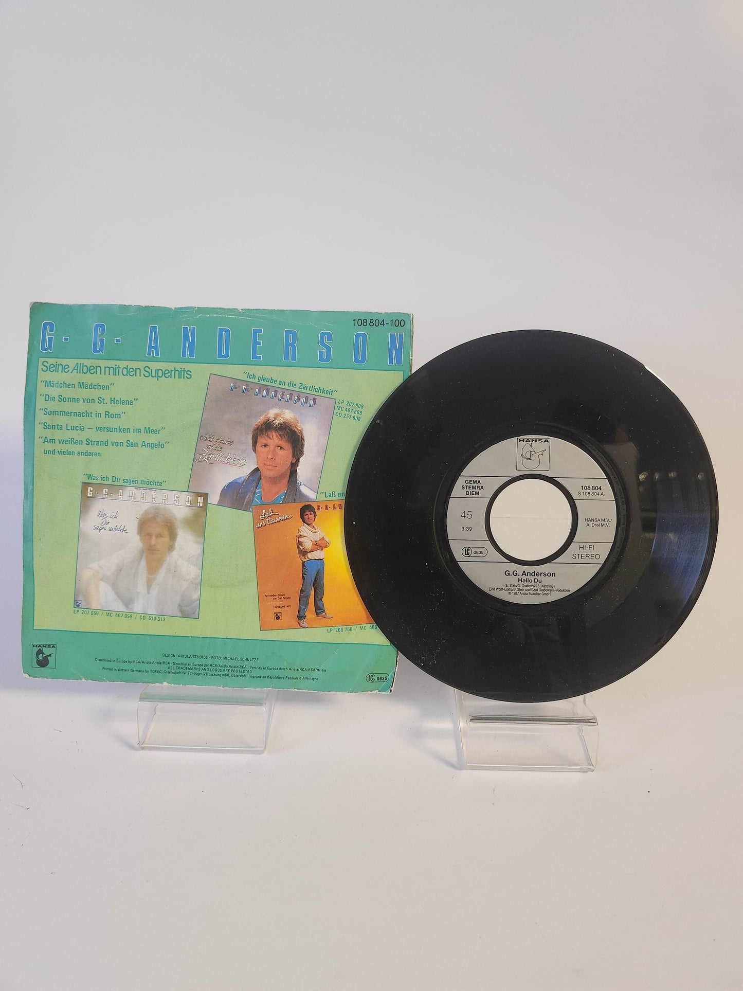 GG Anderson: Hallo Du Single Vinyl - Feniks Gameshop