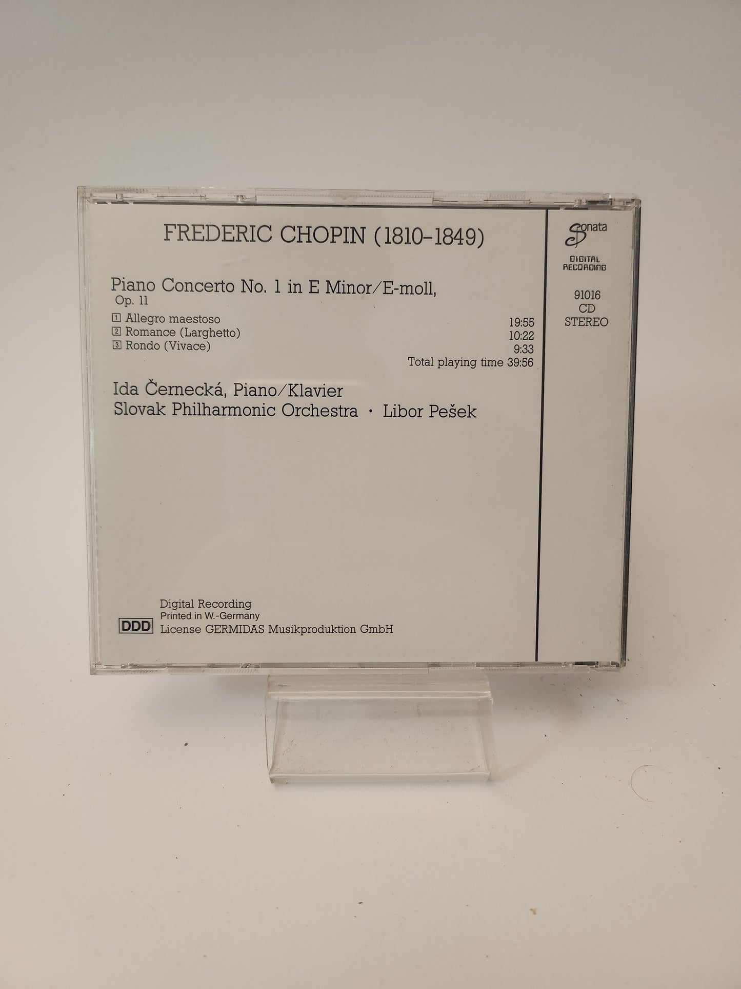 Frédéric Chopin: Piano Concertos No 1 CD
