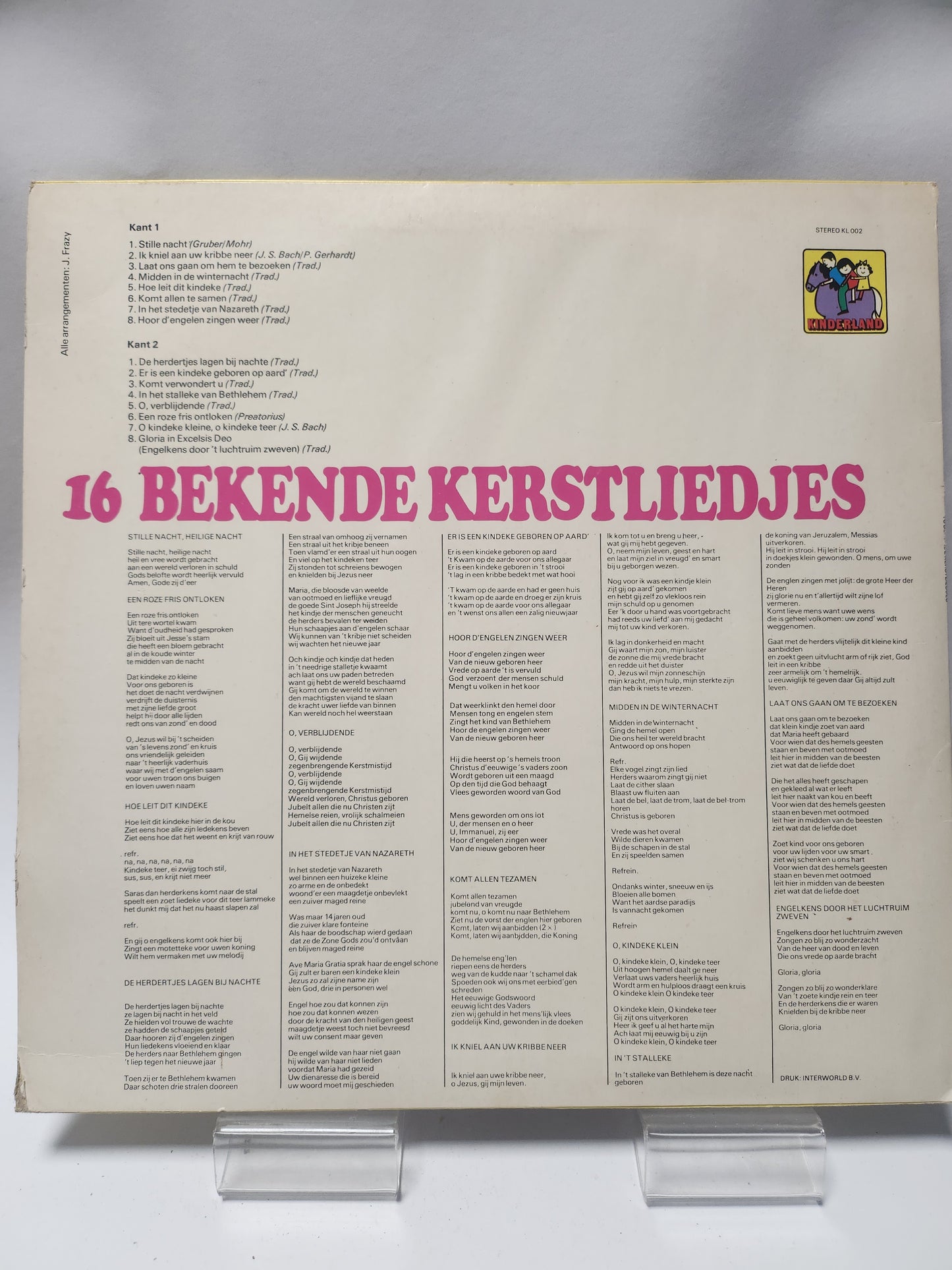 16 Bekende Kinderliedjes LP Vinyl
