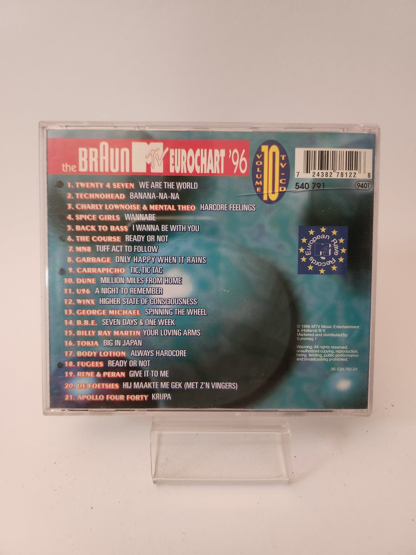 MTV Eurochart '96 Volume 10 CD