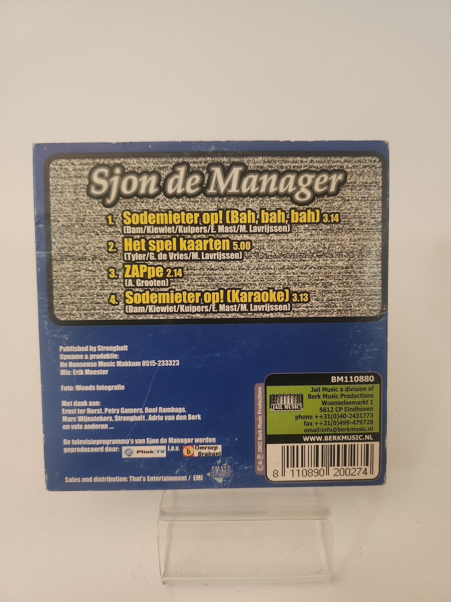 Sjon de Manager: Sodemieter Op CD Single