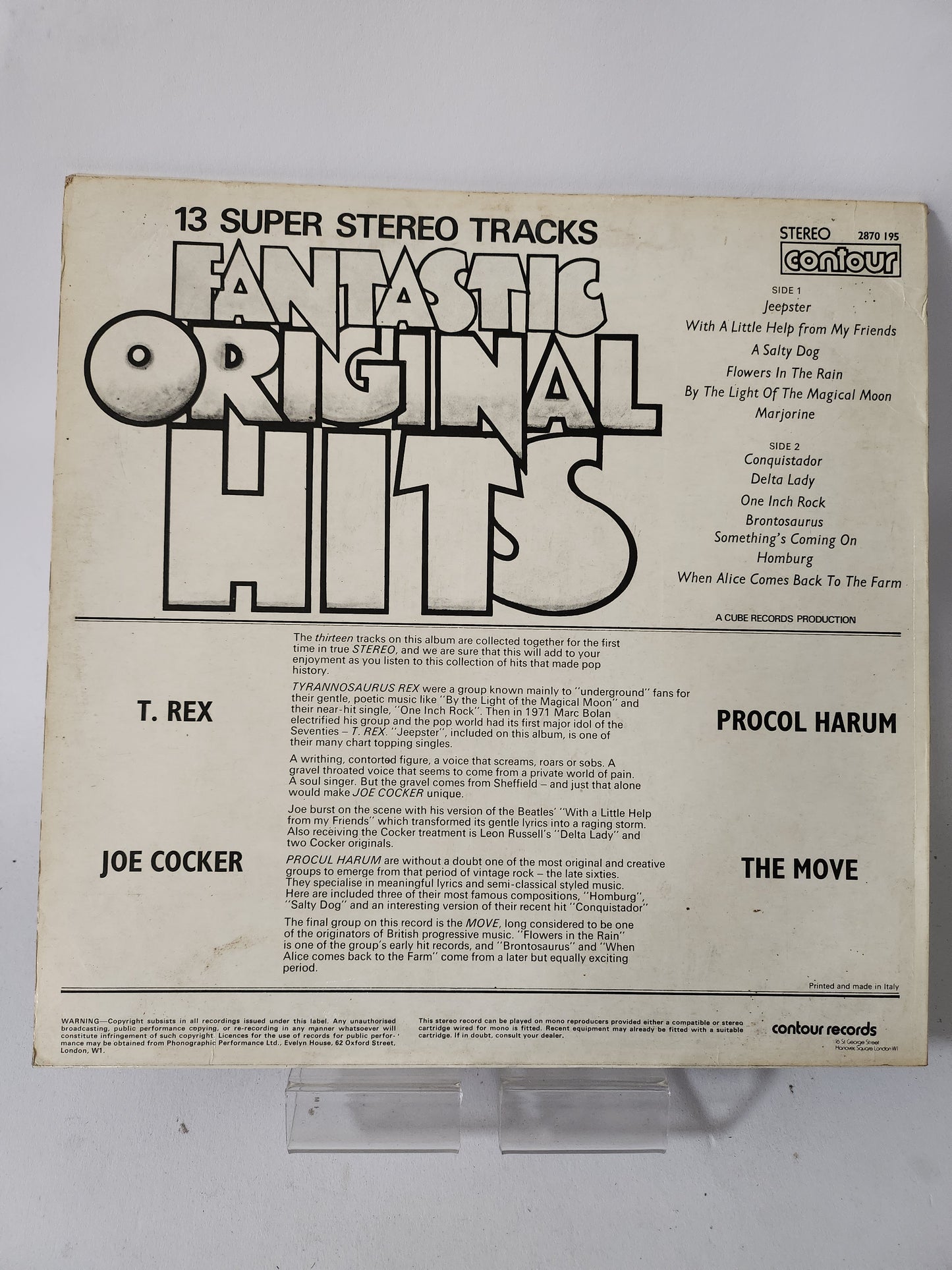 Fantastic Original Hits LP Vinyl