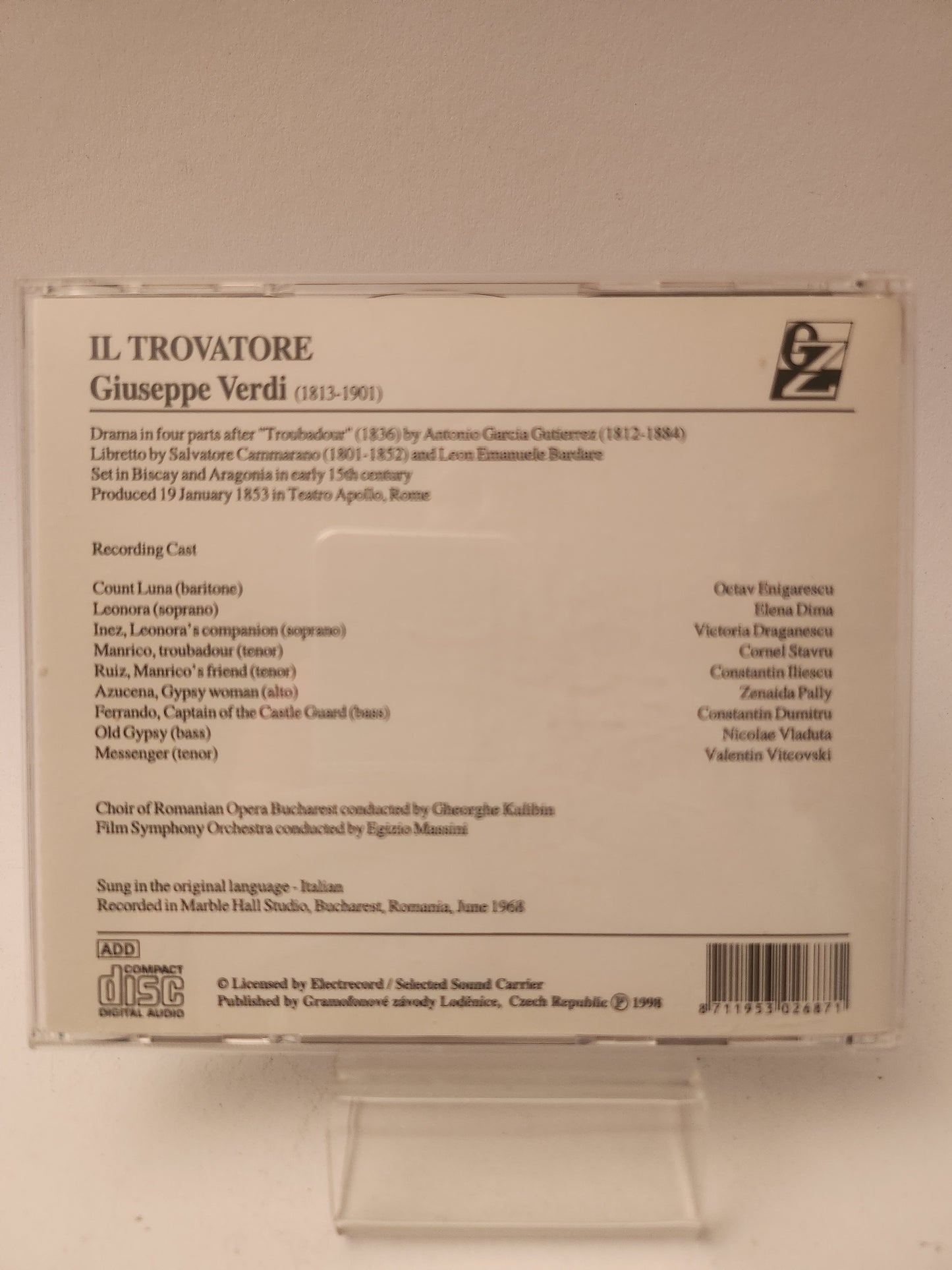 Giuseppe Verdi: Il Trovatore CD