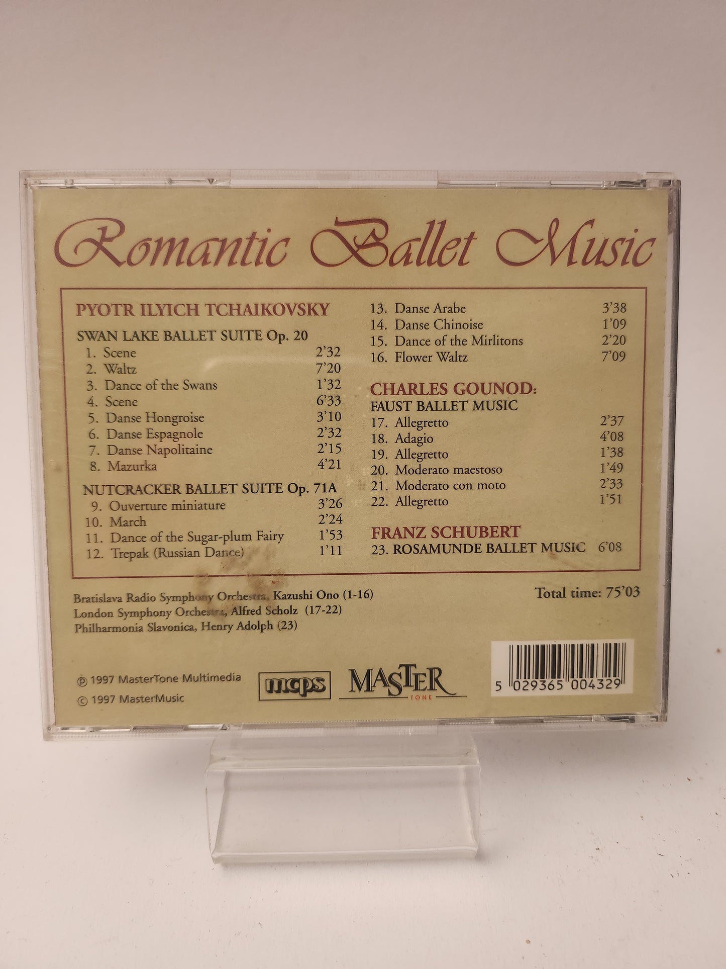 Romantic Ballet Music CD
