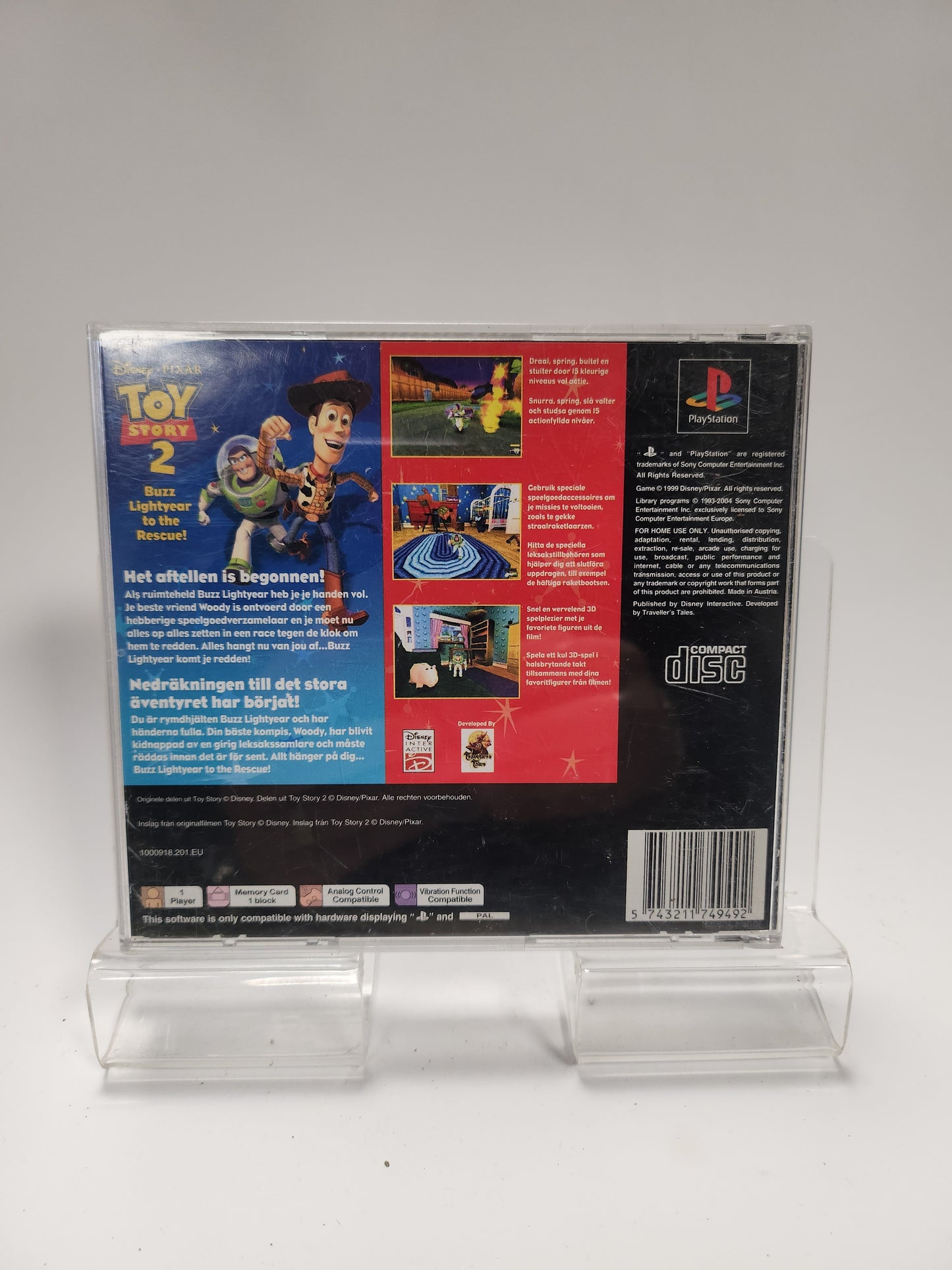 Disney Pixar Toy Story 2 Buzz Lightyear to the Resque Playstation 1