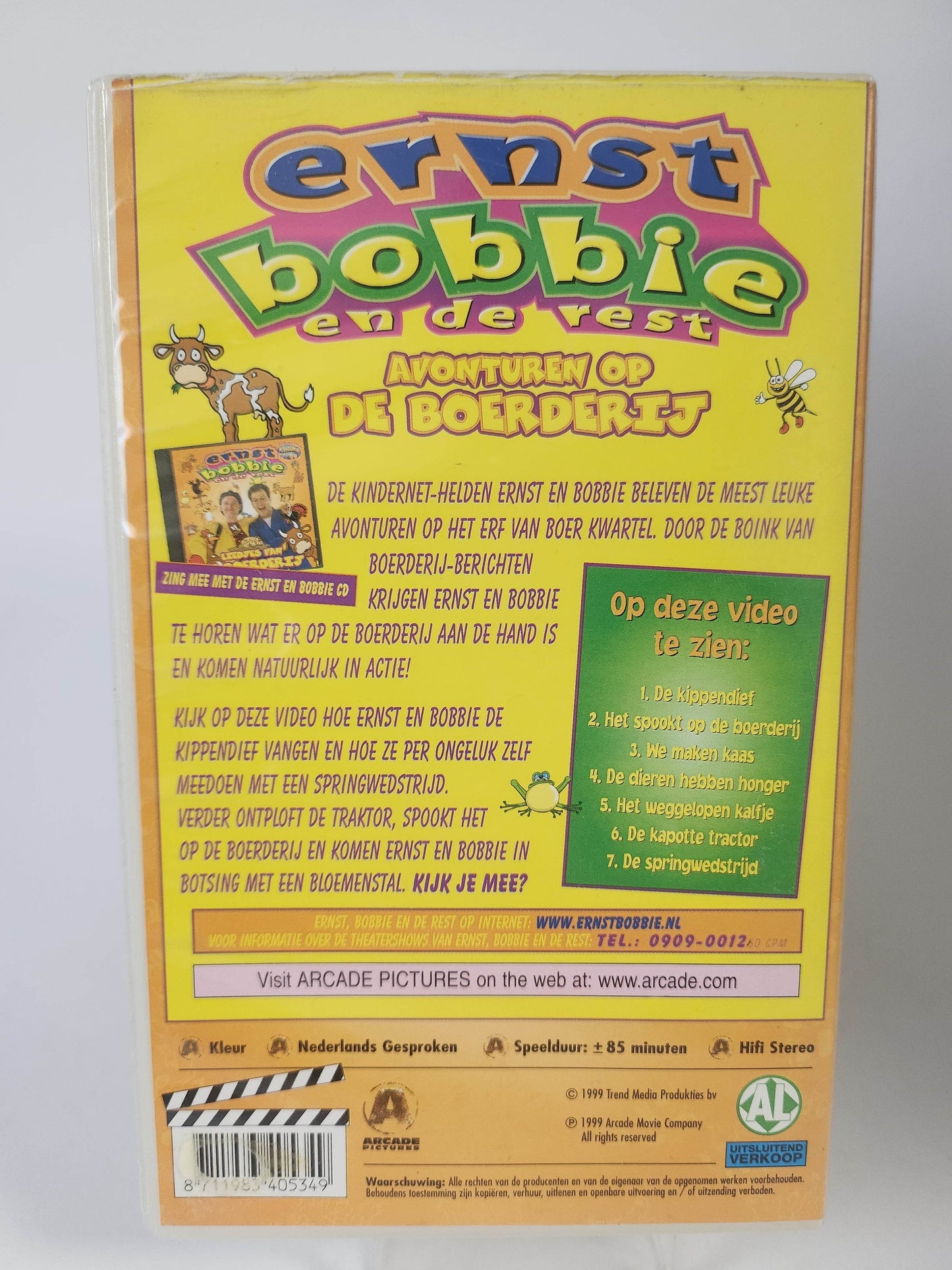 Ernst, Bobbie en de Rest Avonturen op de Boerderij VHS Kids - Feniks Gameshop