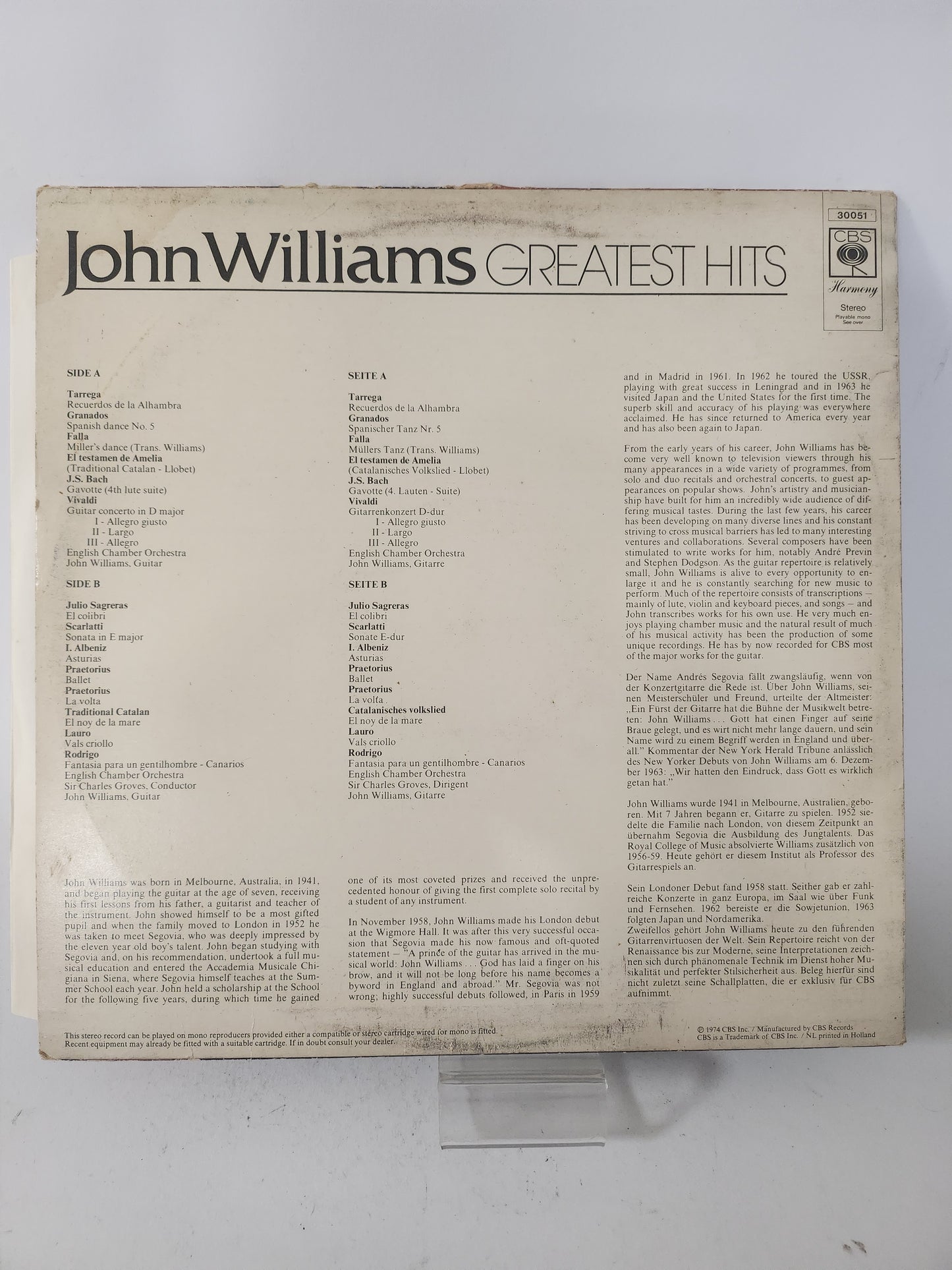 Greatest Hits: John Williams LP Vinyl