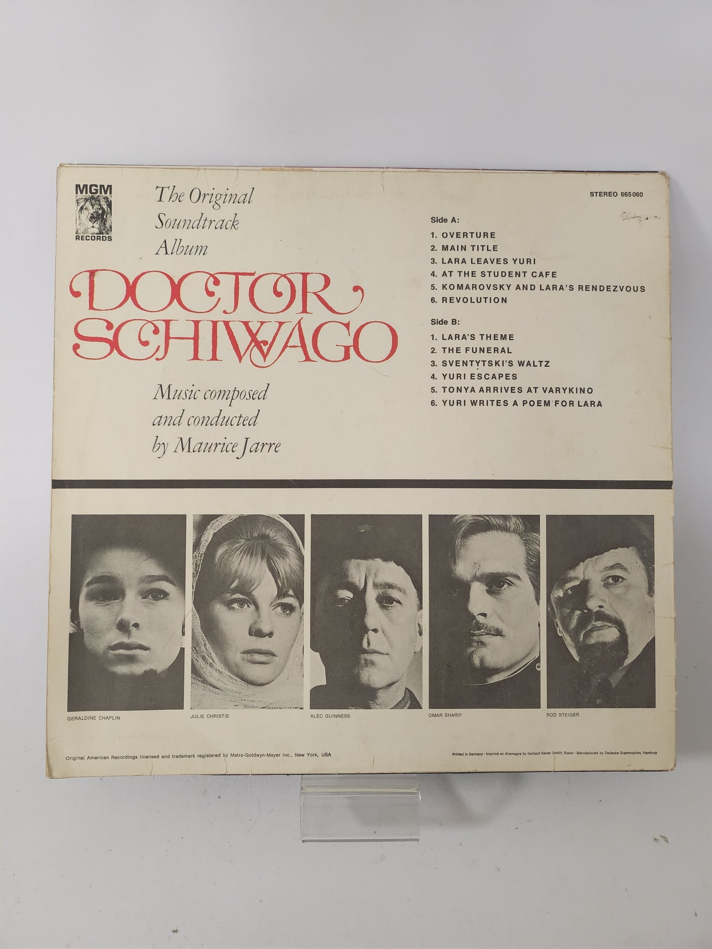 Doctor Schiwago: the Original Soundtrack Album LP Vinyl