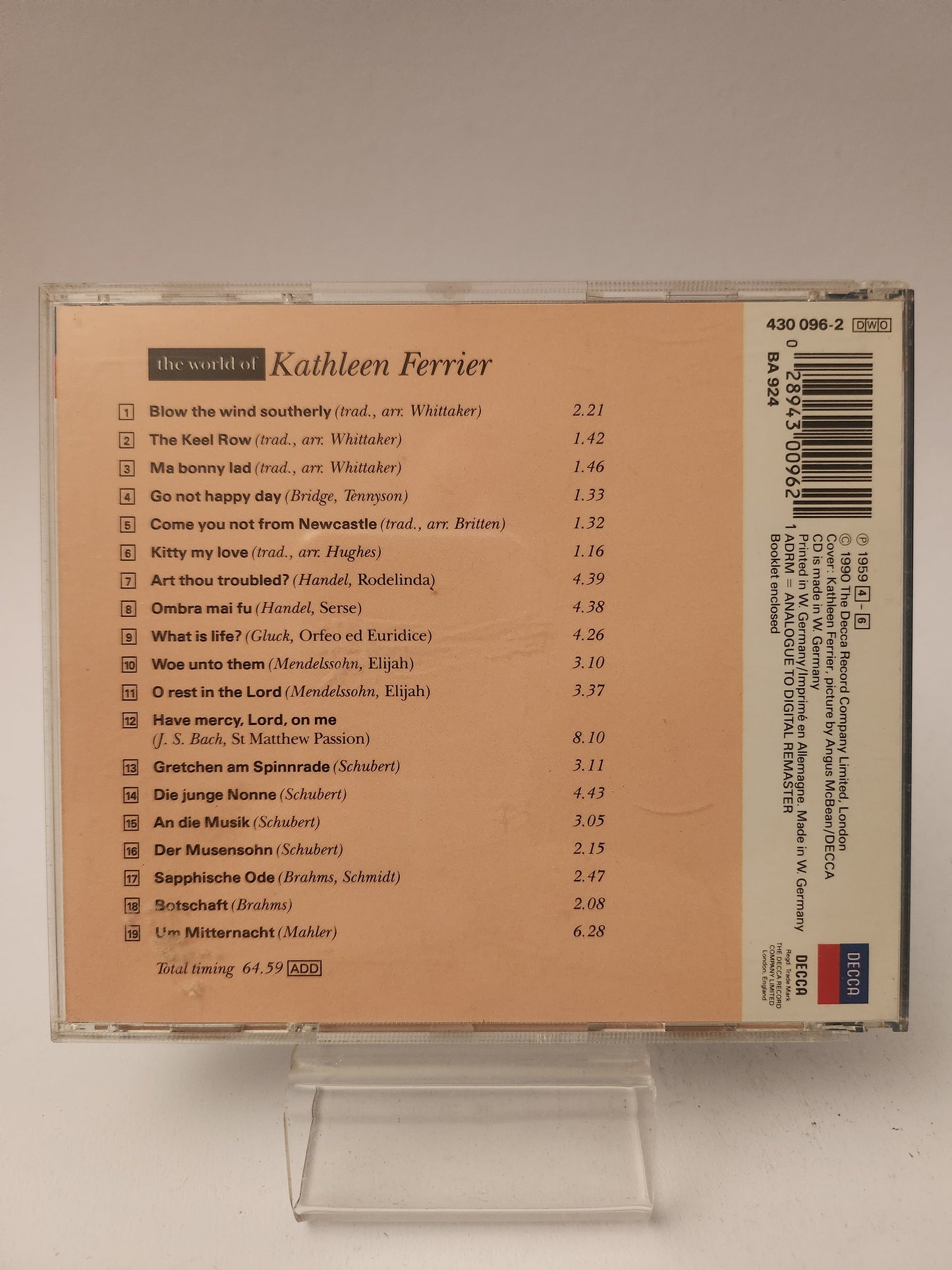 The World of Kathleen Ferrier CD