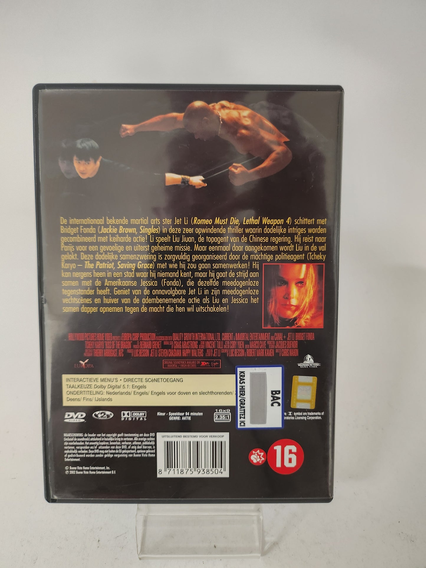 Kiss of the Dragon Dvd