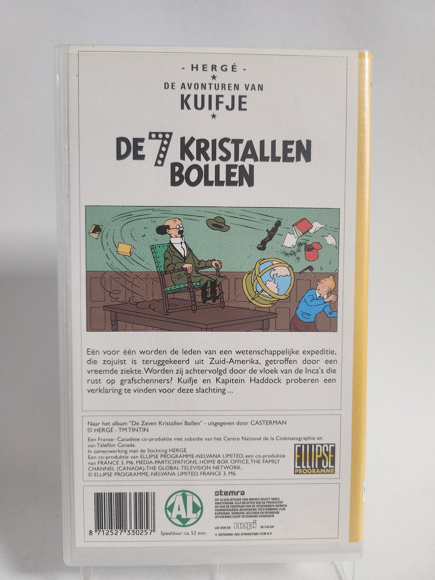 Kuifje "de 7 Kristallen Bollen" VHS Kids