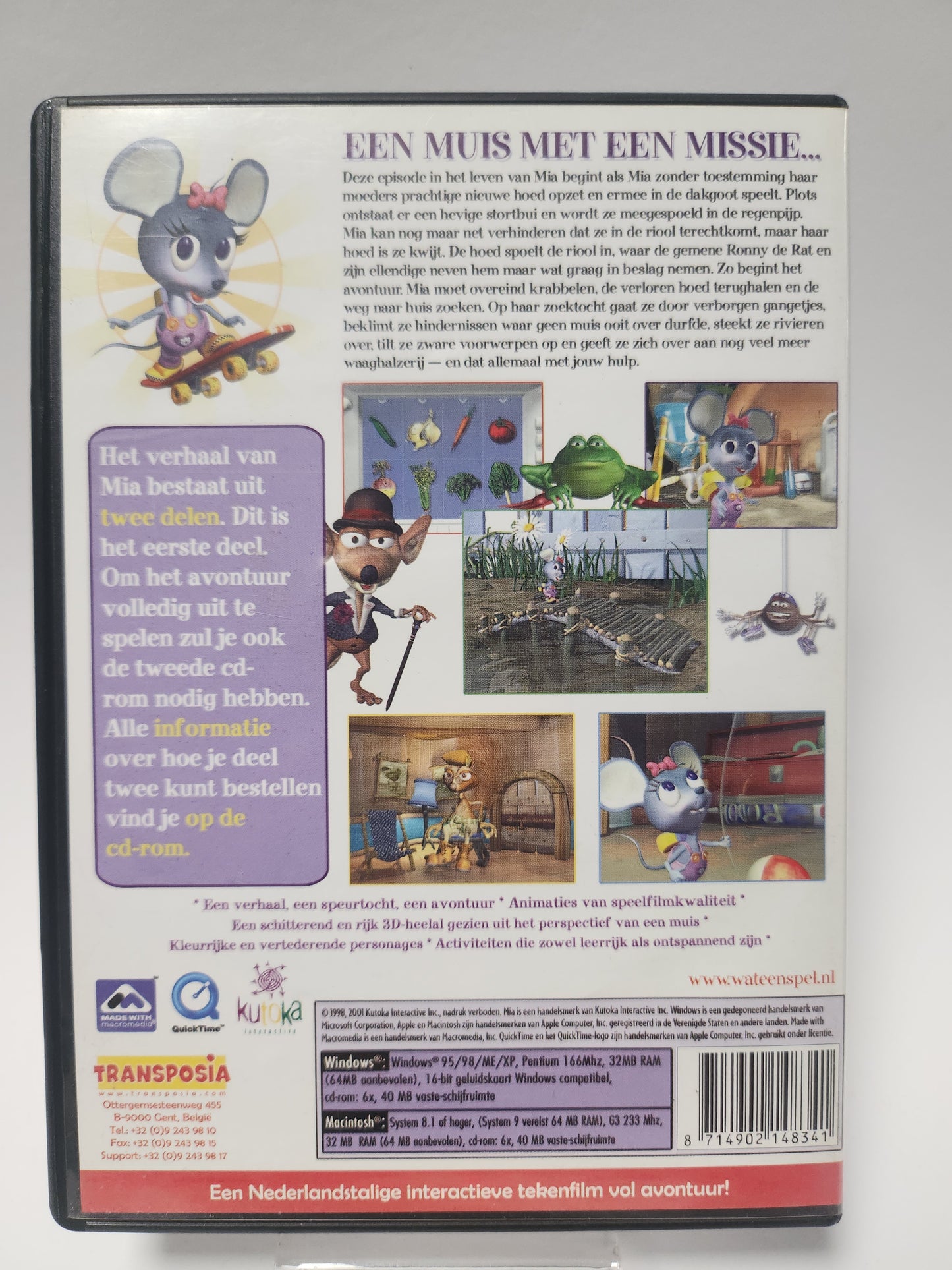 Mia: de Nieuwe Hoed van Ronny de Rat deel 1 DVD Kids