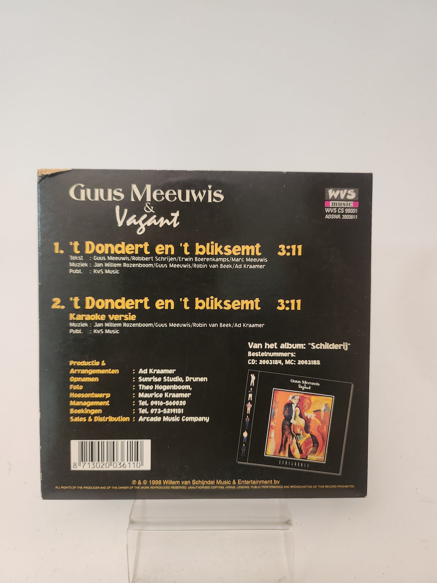 Guus Meeuwis & Vagant: 't Dondert en 't Bliksemt CD Single