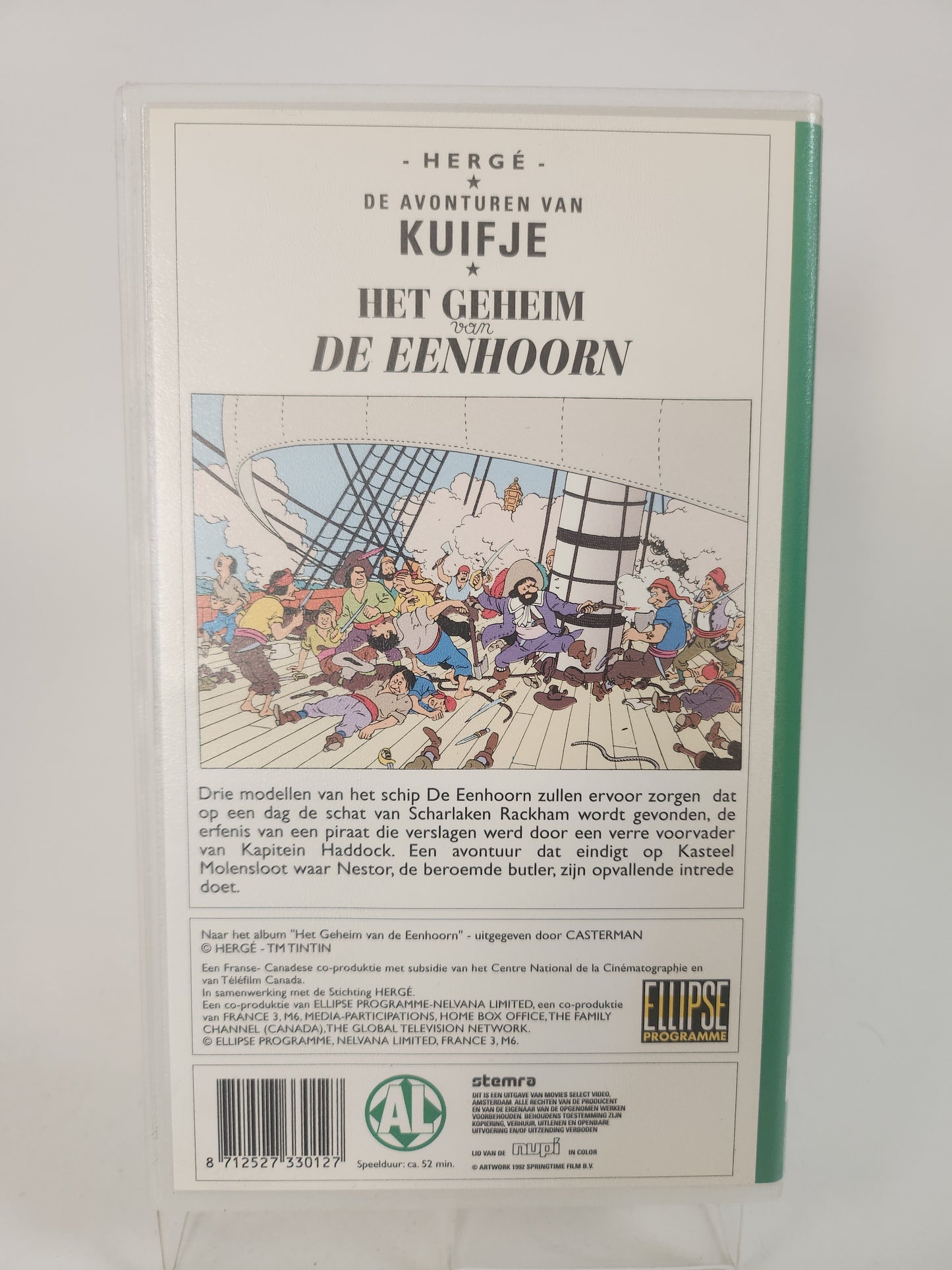 Kuifje "het Geheim van de Eenhoorn" geseald VHS Kids