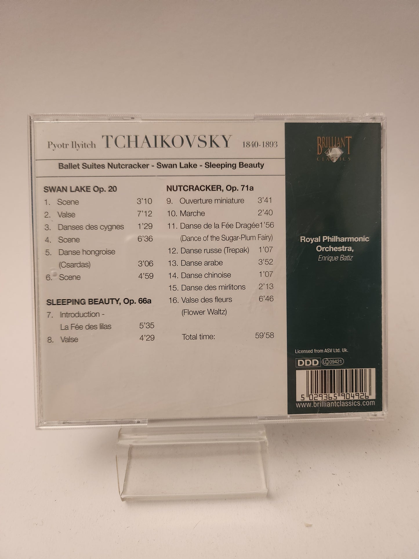 Tchaikovsky: Ballet Music CD