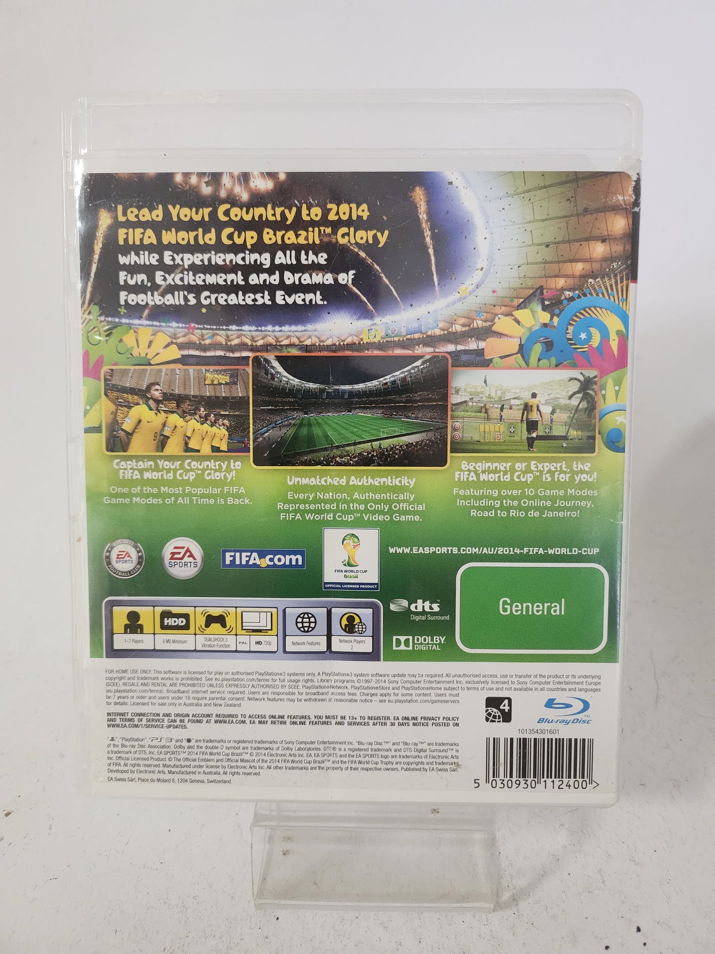 2014 Fifa World Cup Brazil (Australian Cover, No Book) Playstation 3