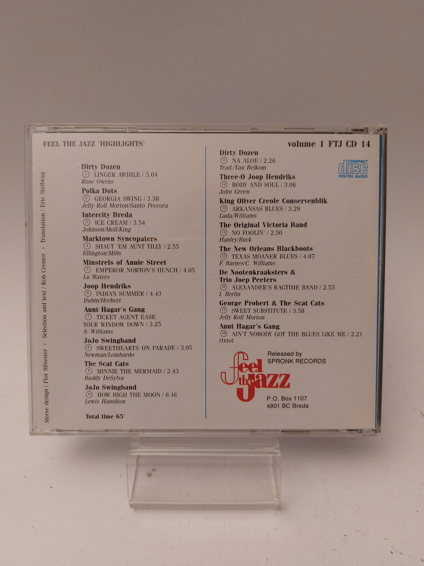 Feel the Jazz Highlights Volume 1 CD