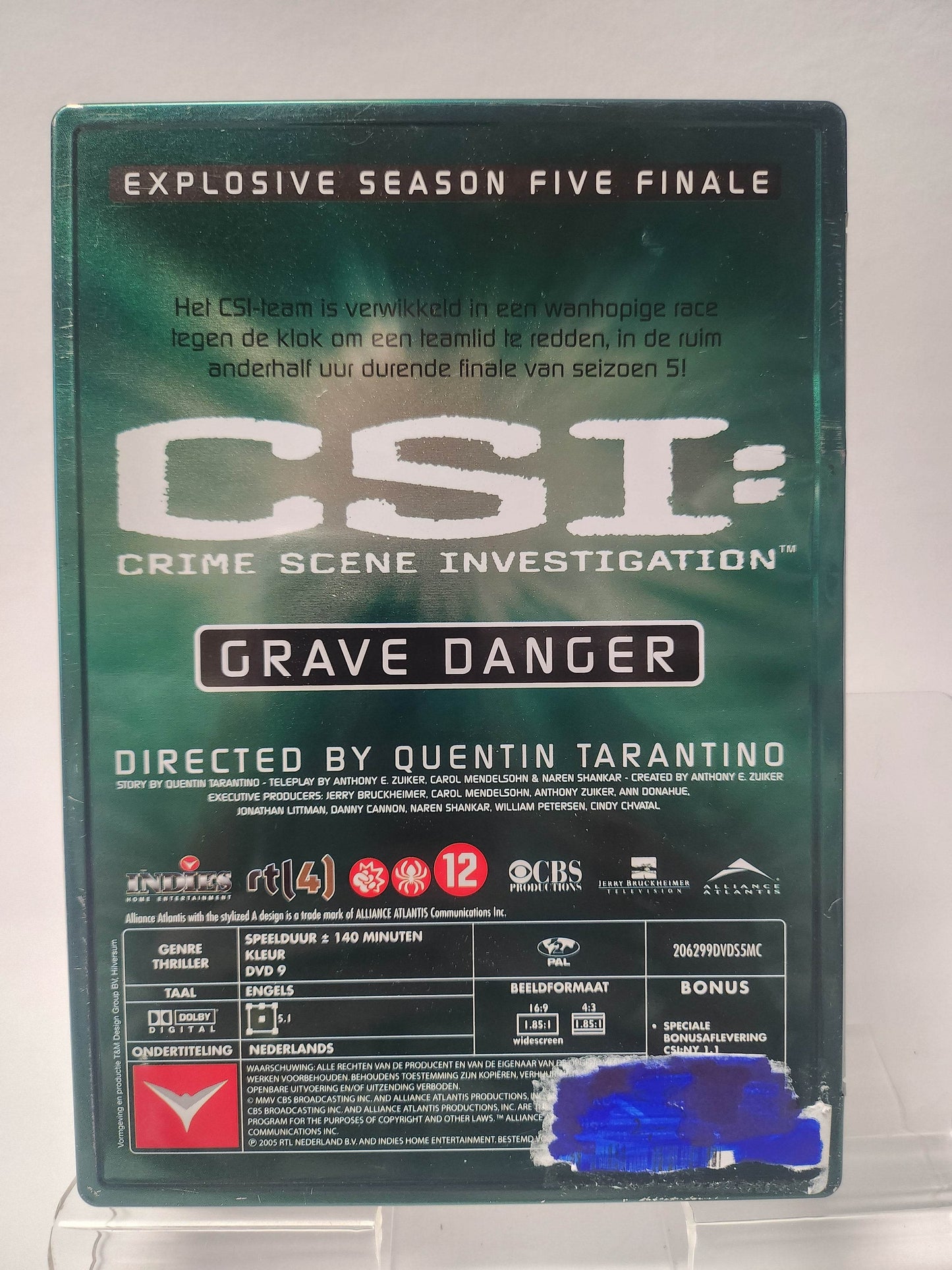 CSI Crime Scene Investigation Grave Danger Steelcase DVD - Feniks Gameshop