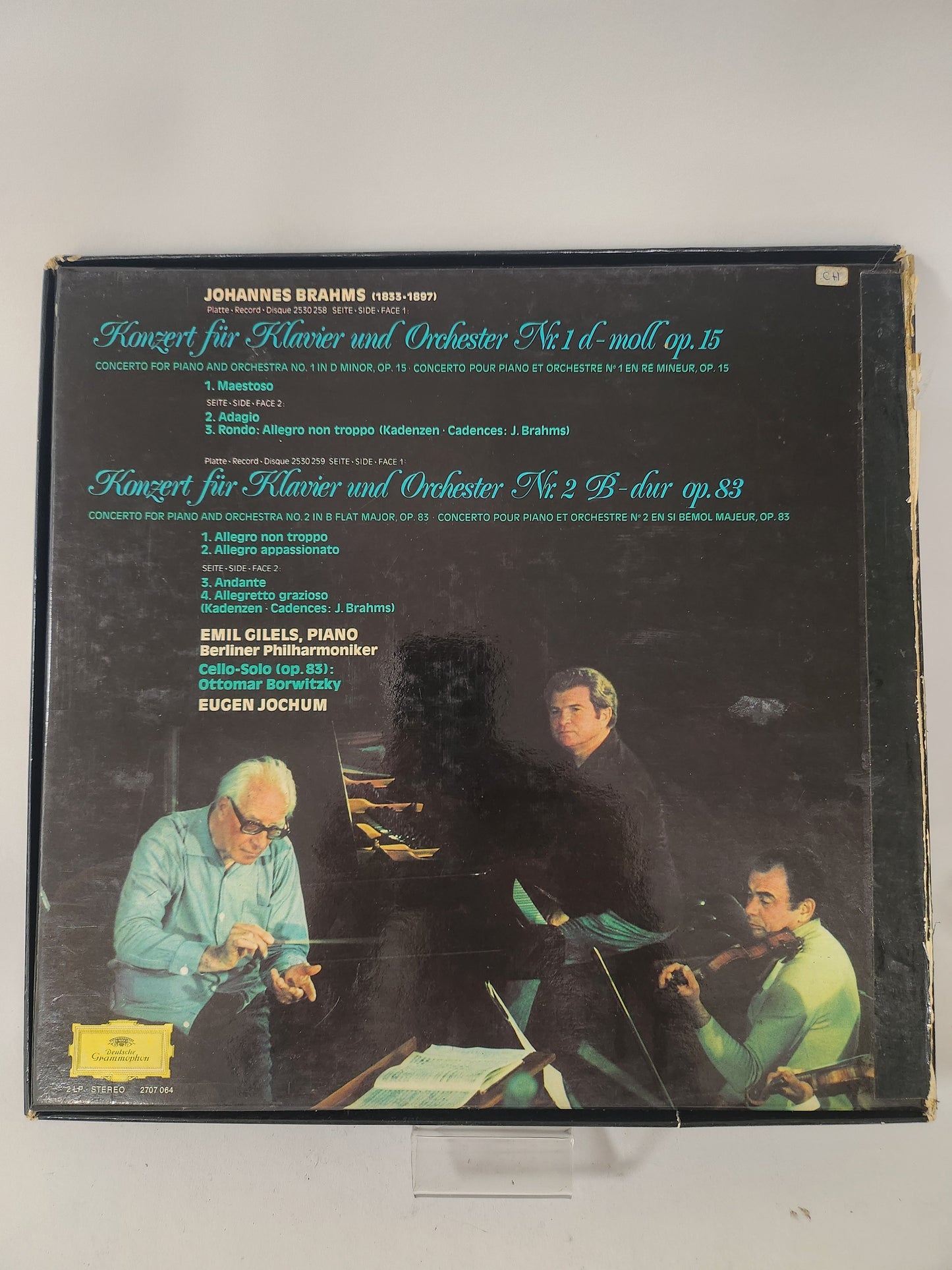 Die Klavierkonzerte: Johannes Brahms LP Vinyl