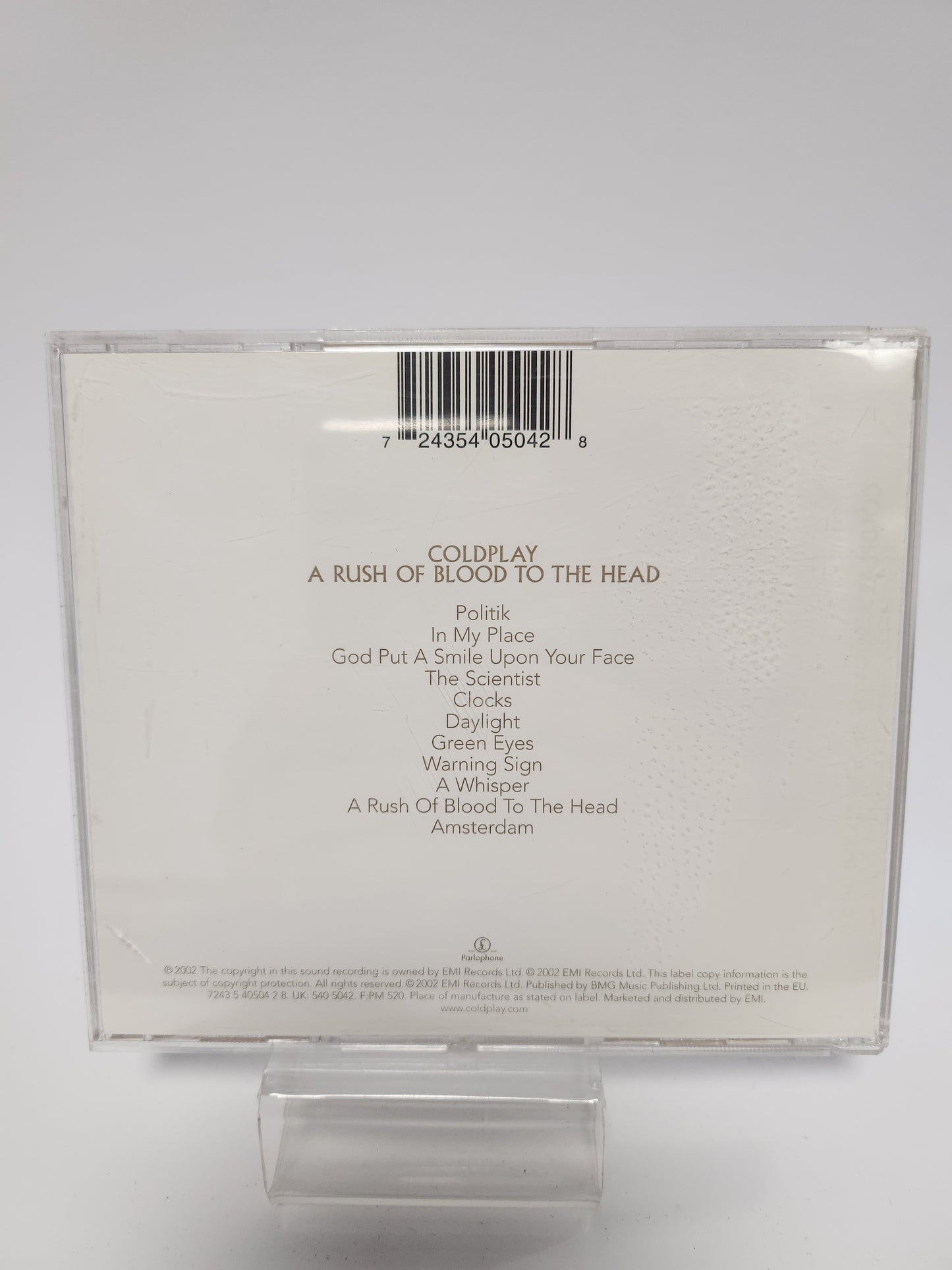 Coldplay: a Rush of Blood to the Head CD