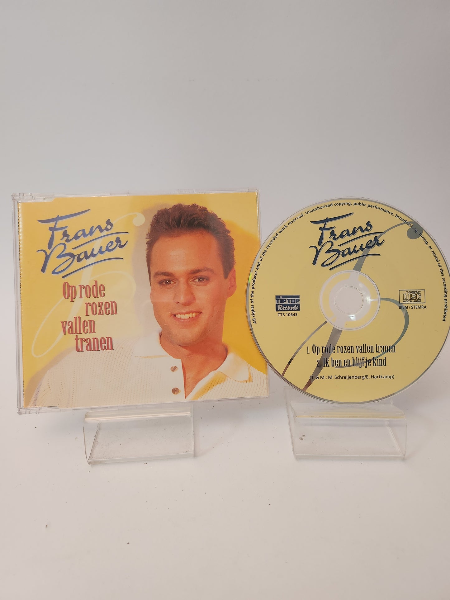 Frans Bauer: Op Rode Rozen vallen Tranen CD Single