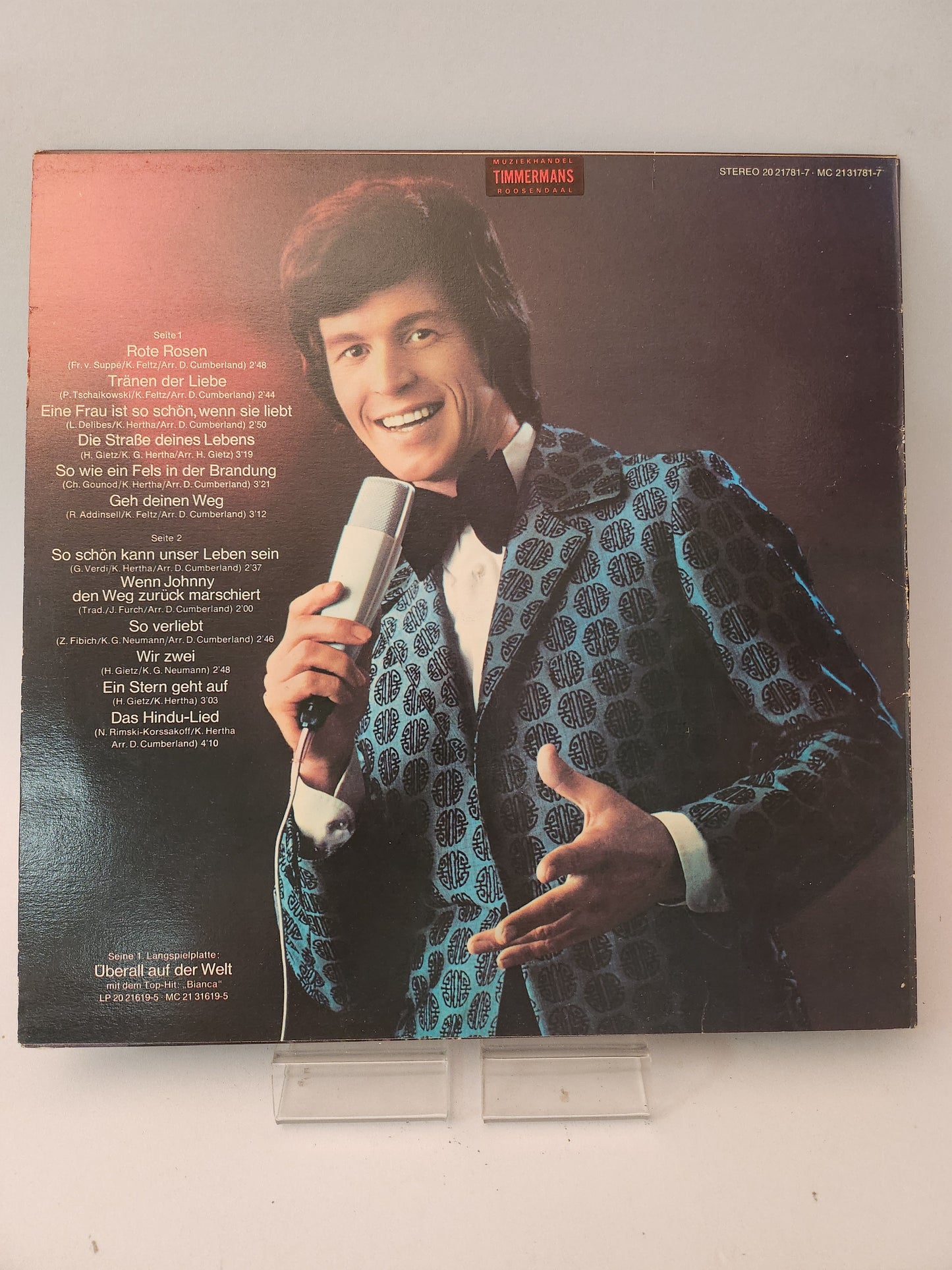 Rote Rosen fur Dich: Freddy Breck LP Vinyl