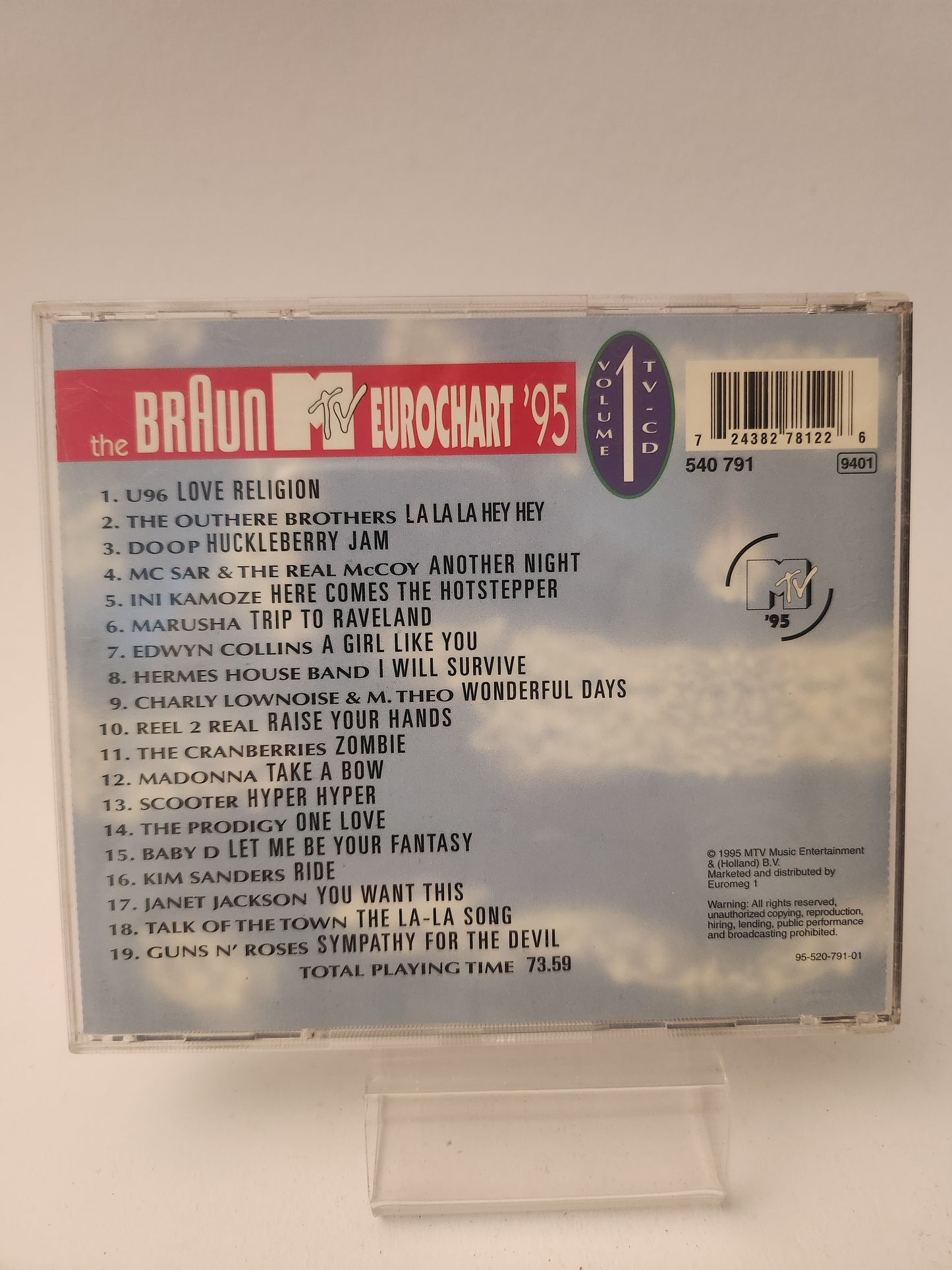 Braun MTV Eurochart '95 Volume 1 CD