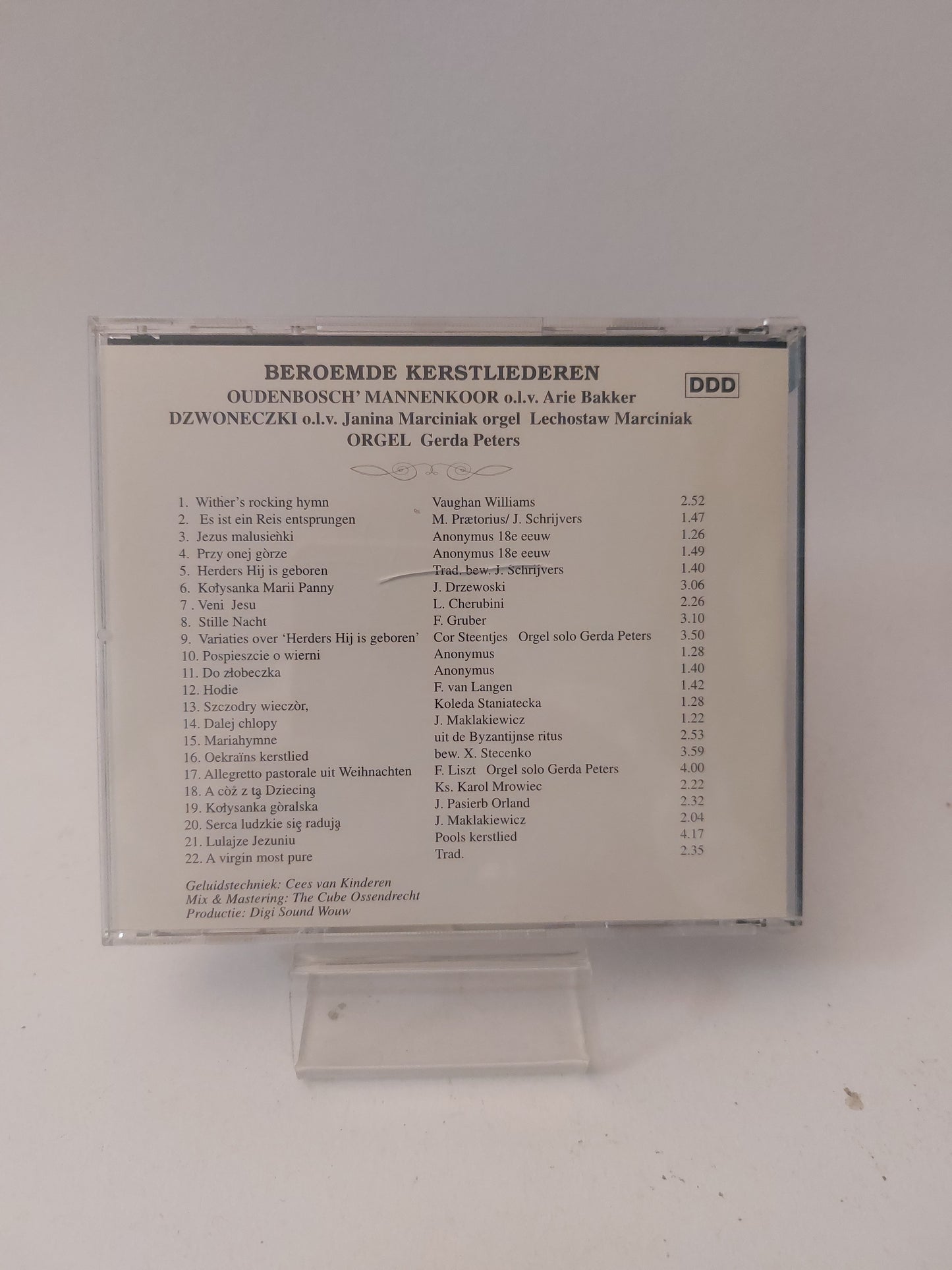 Beroemde Kerstliederen: Oudenbosch Mannenkoor CD