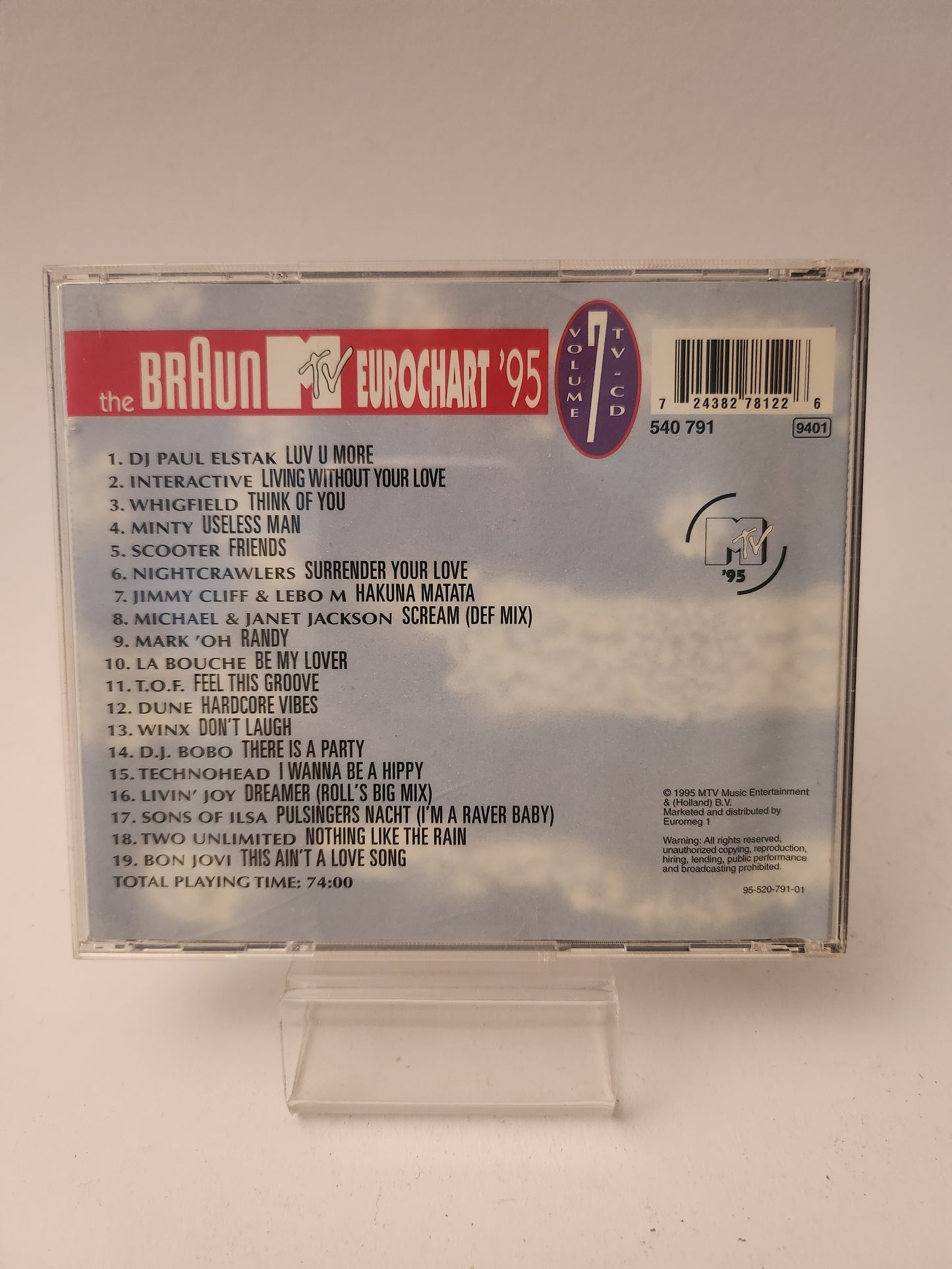 Braun MTV Eurochart '95 Volume 7 CD