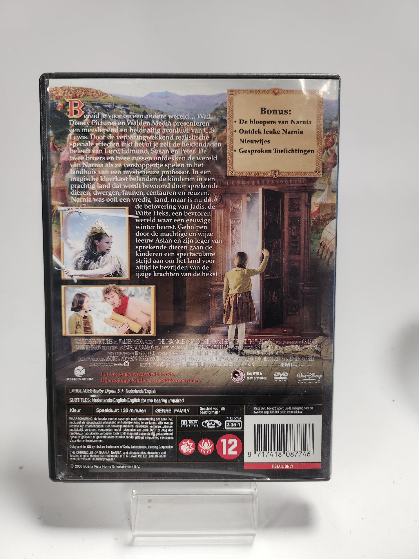 Narnia: de Leeuw, de Heks en de Kleerkast Dvd Kids