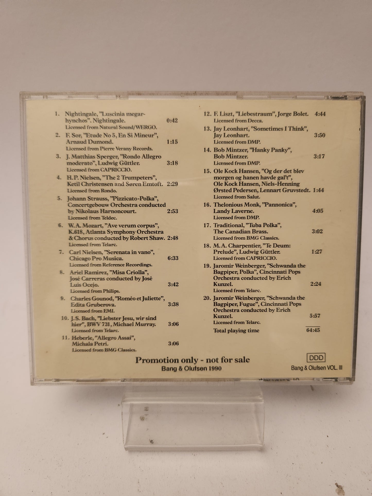 Bang & Olufsen: Natural Sounds CD