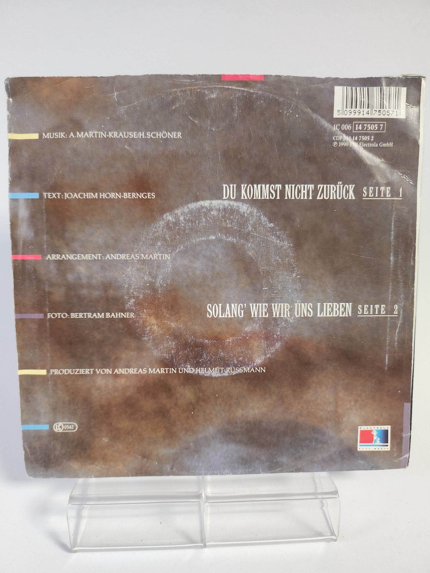 Andreas Martin: Du Kommst Nicht Zurück Single Vinyl - Feniks Gameshop