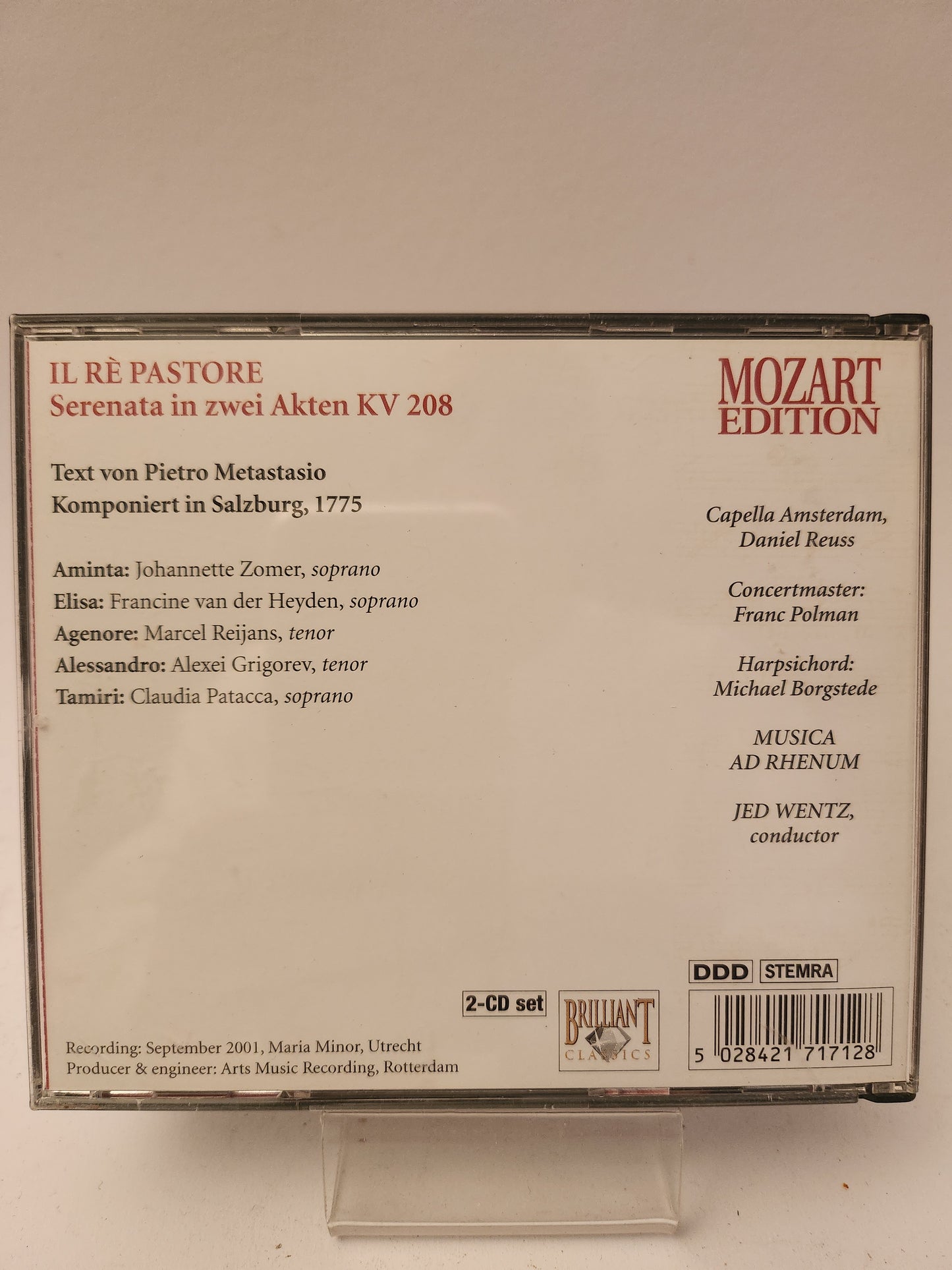 Il Re Pastore Mozart Edition CD