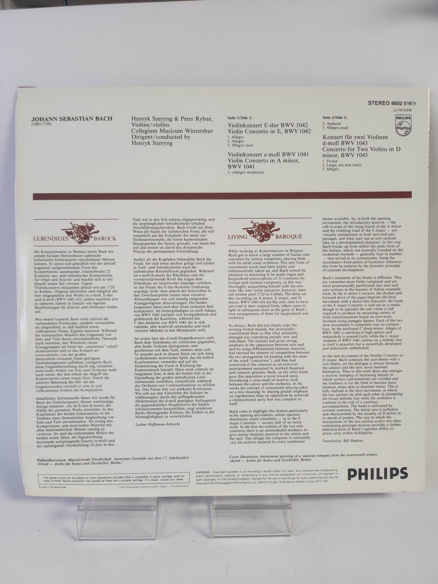 Henryk Szeryng: Bach LP Vinyl - Feniks Gameshop
