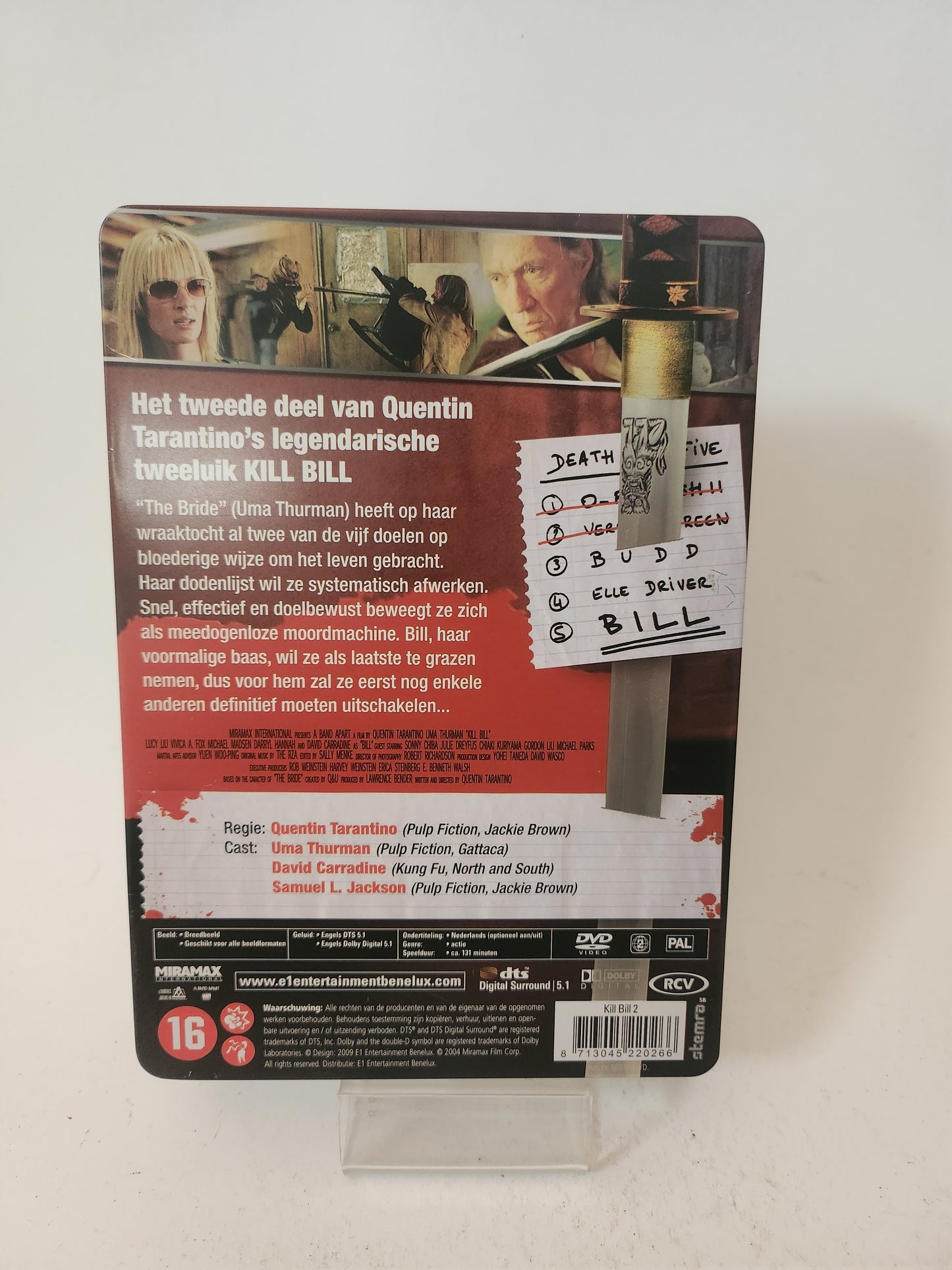Kill Bill Volume 2 Limited Edition Steelcase Dvd