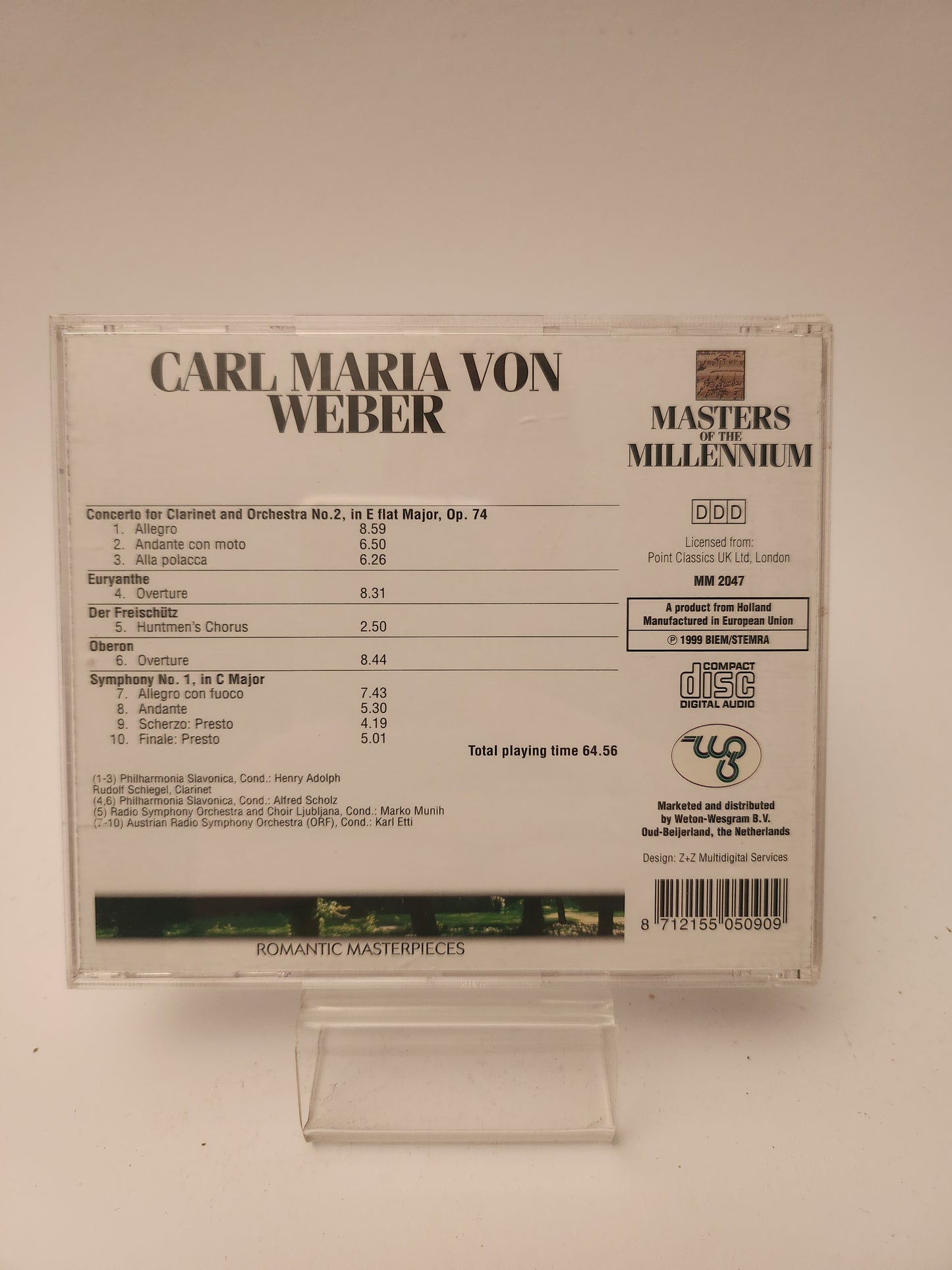 Carl Maria von Weber: Masters of the Millennium CD