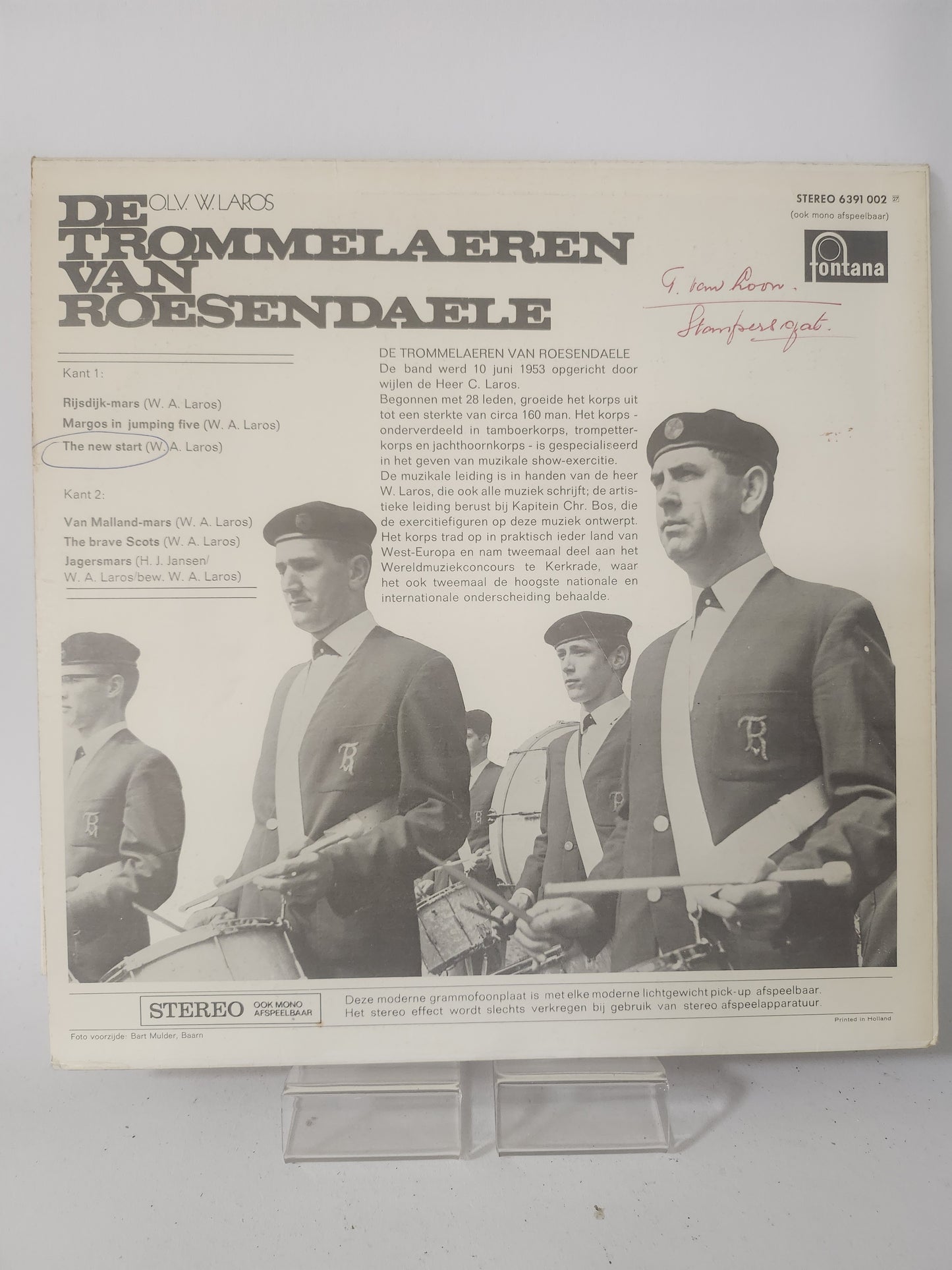 Trommelaeren van Roesendaele LP Vinyl