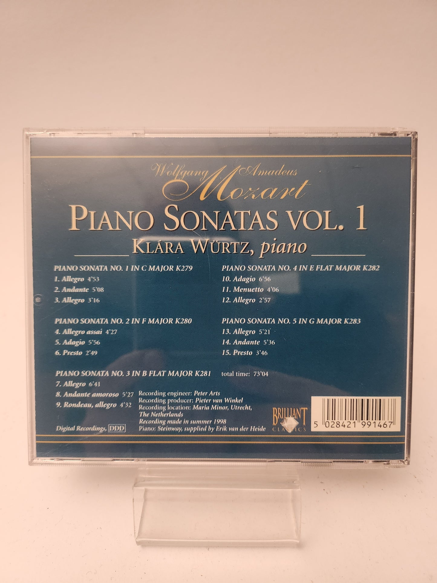 Mozart Piano Sonatas Volume 1 CD