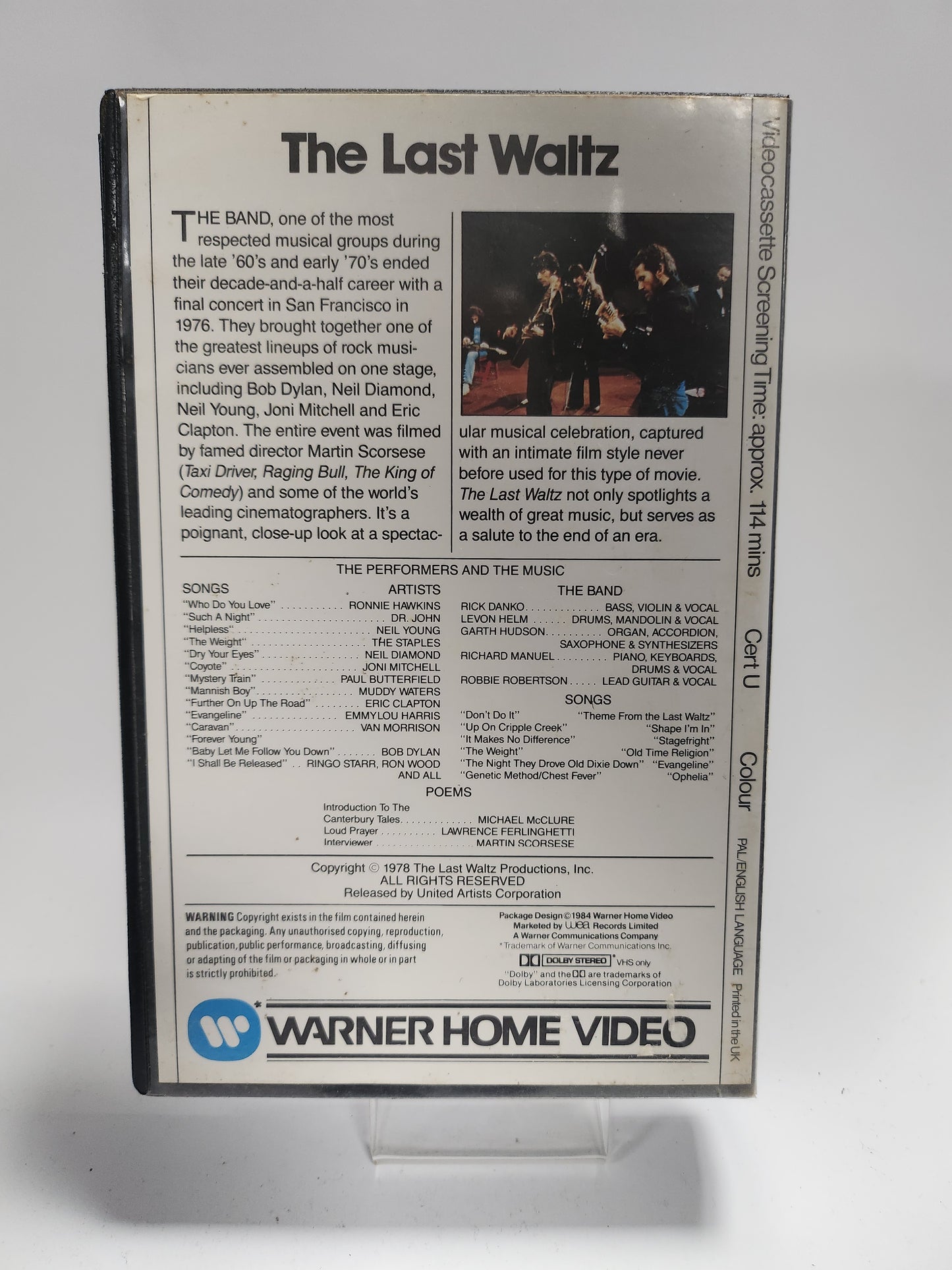 Last Waltz VHS