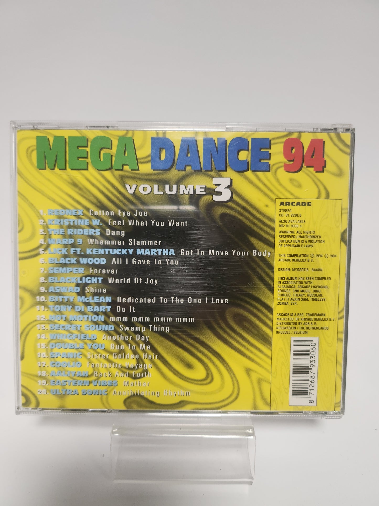 Mega Dance 94 Volume 3 CD