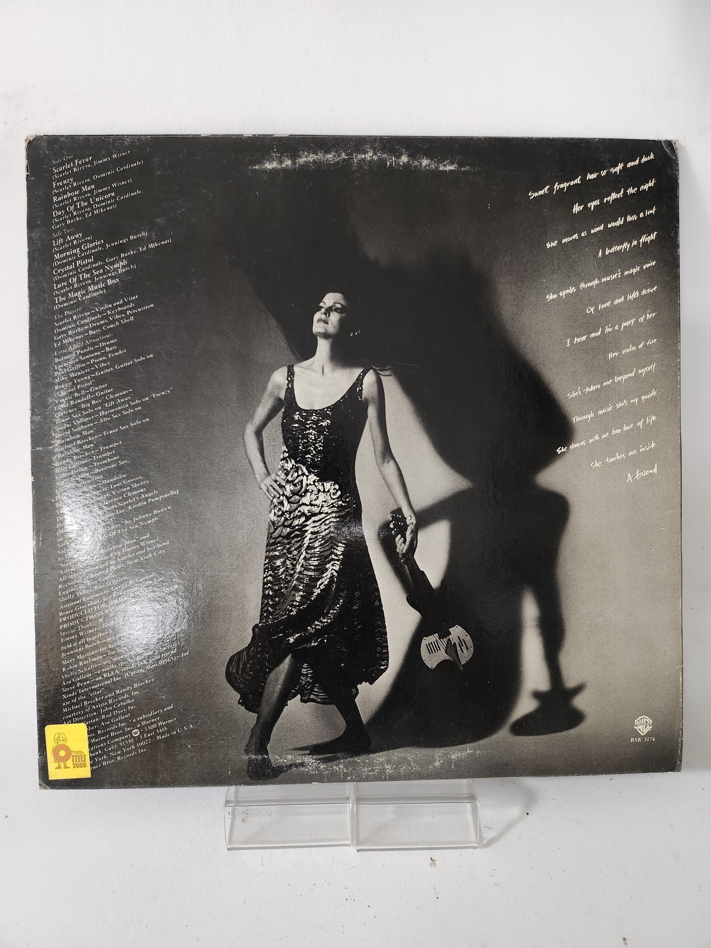 Scarlet Fever: Scarlet Rivera LP Vinyl