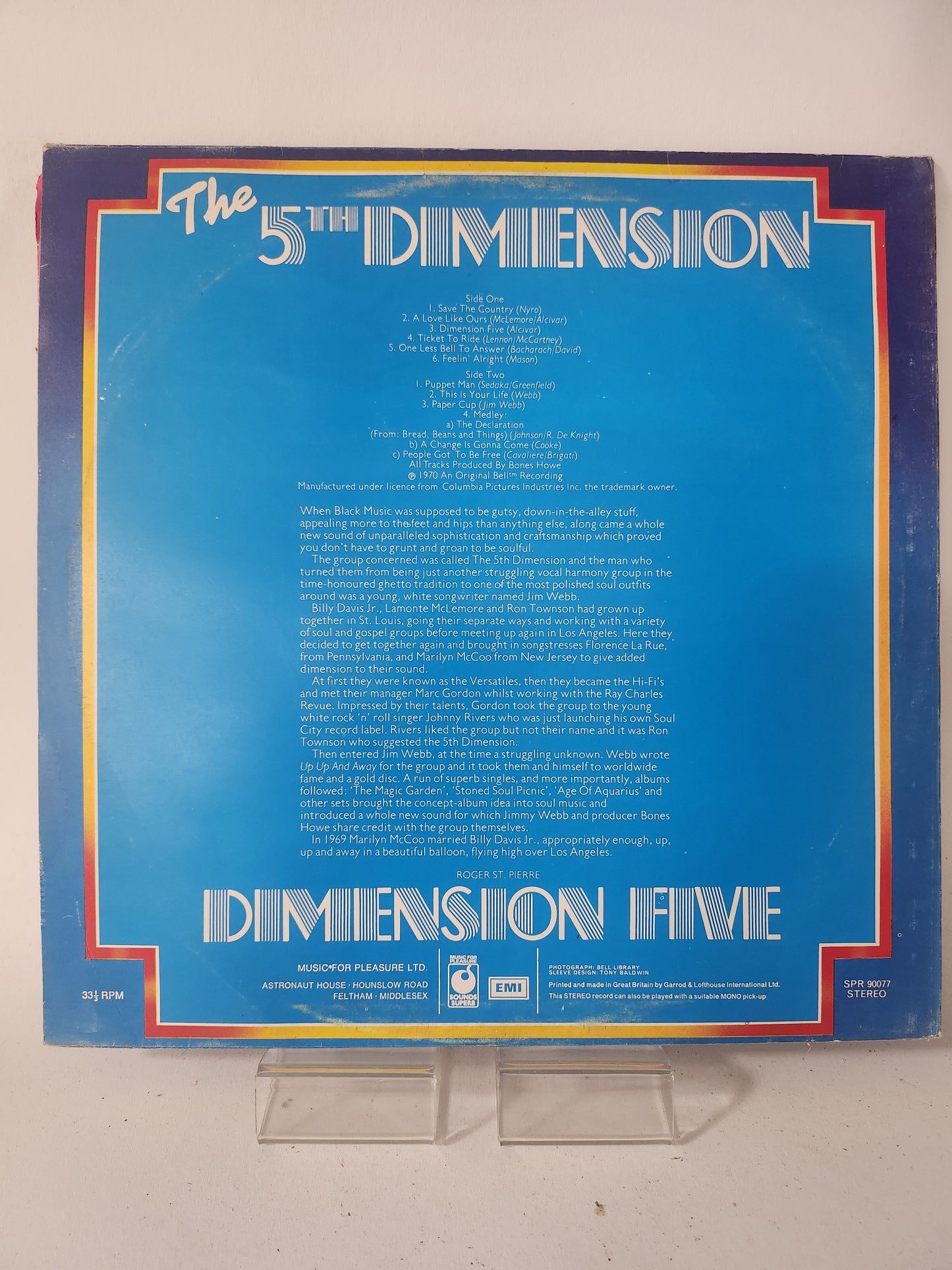 Dimension Five: the 5th Dimension LP Vinyl